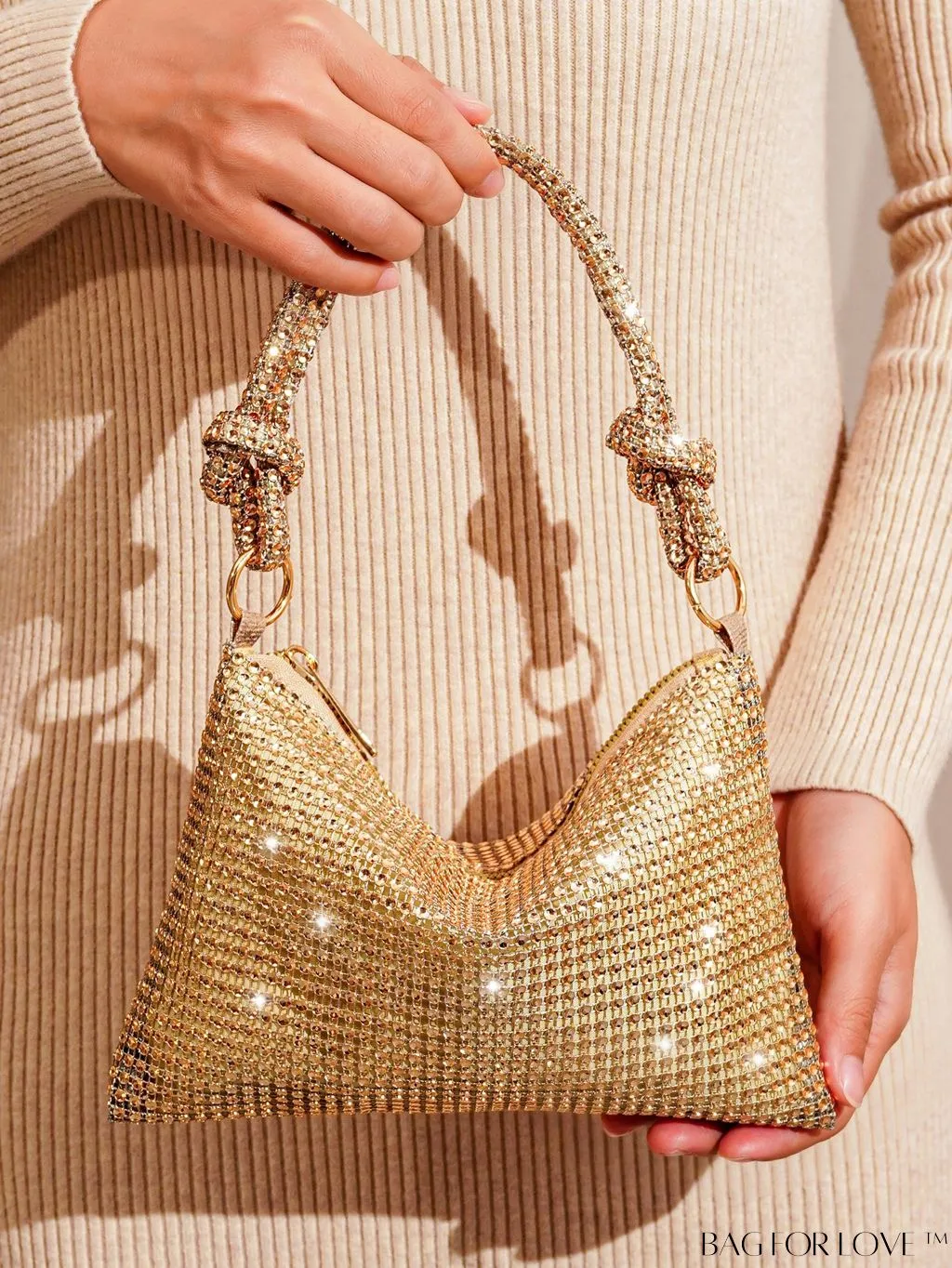 BagForLove - Rhinestone-embellished Evening Party Clutch - Elegant & Stylish Purse