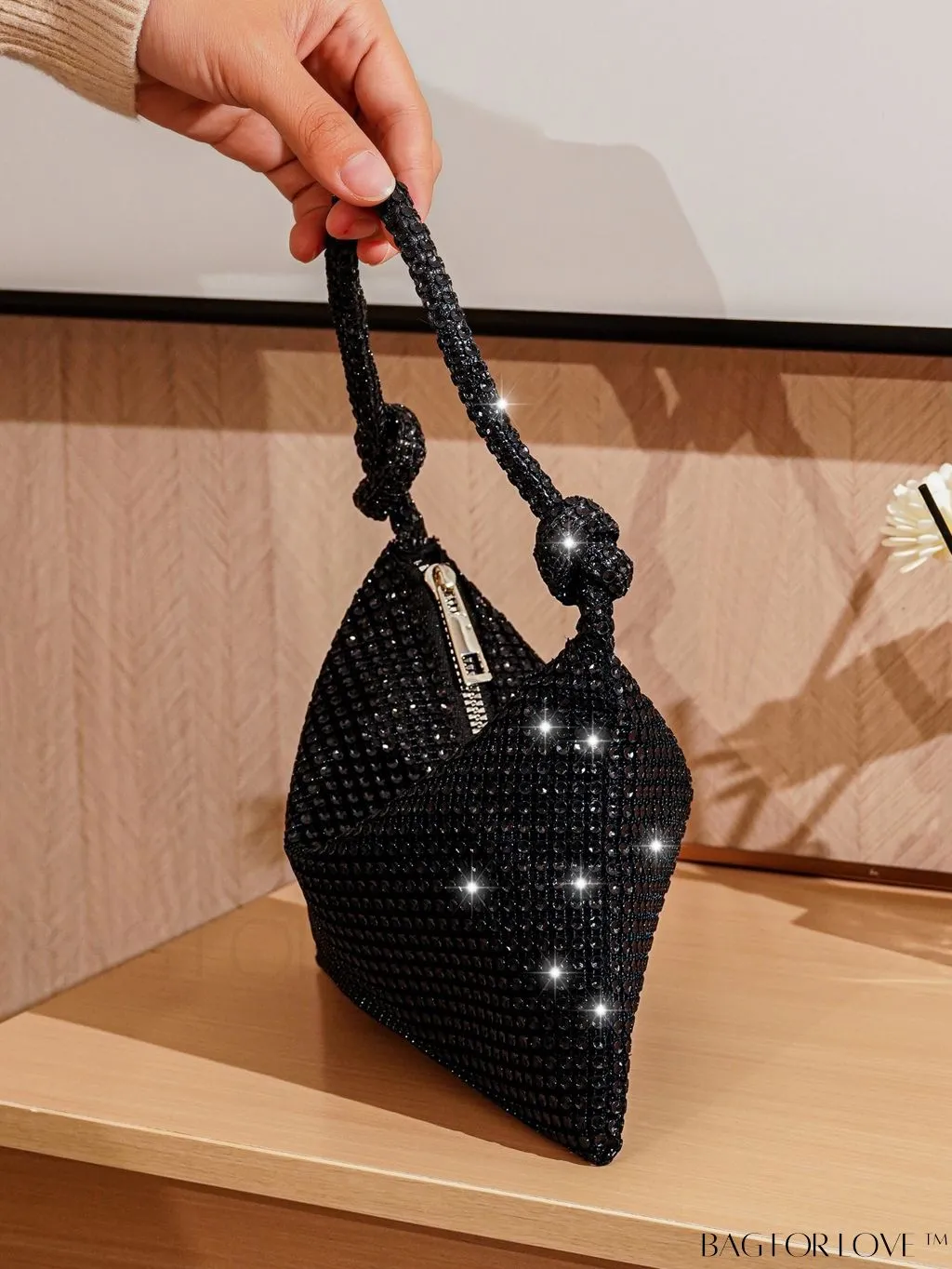 BagForLove - Rhinestone-embellished Evening Party Clutch - Elegant & Stylish Purse