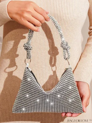 BagForLove - Rhinestone-embellished Evening Party Clutch - Elegant & Stylish Purse