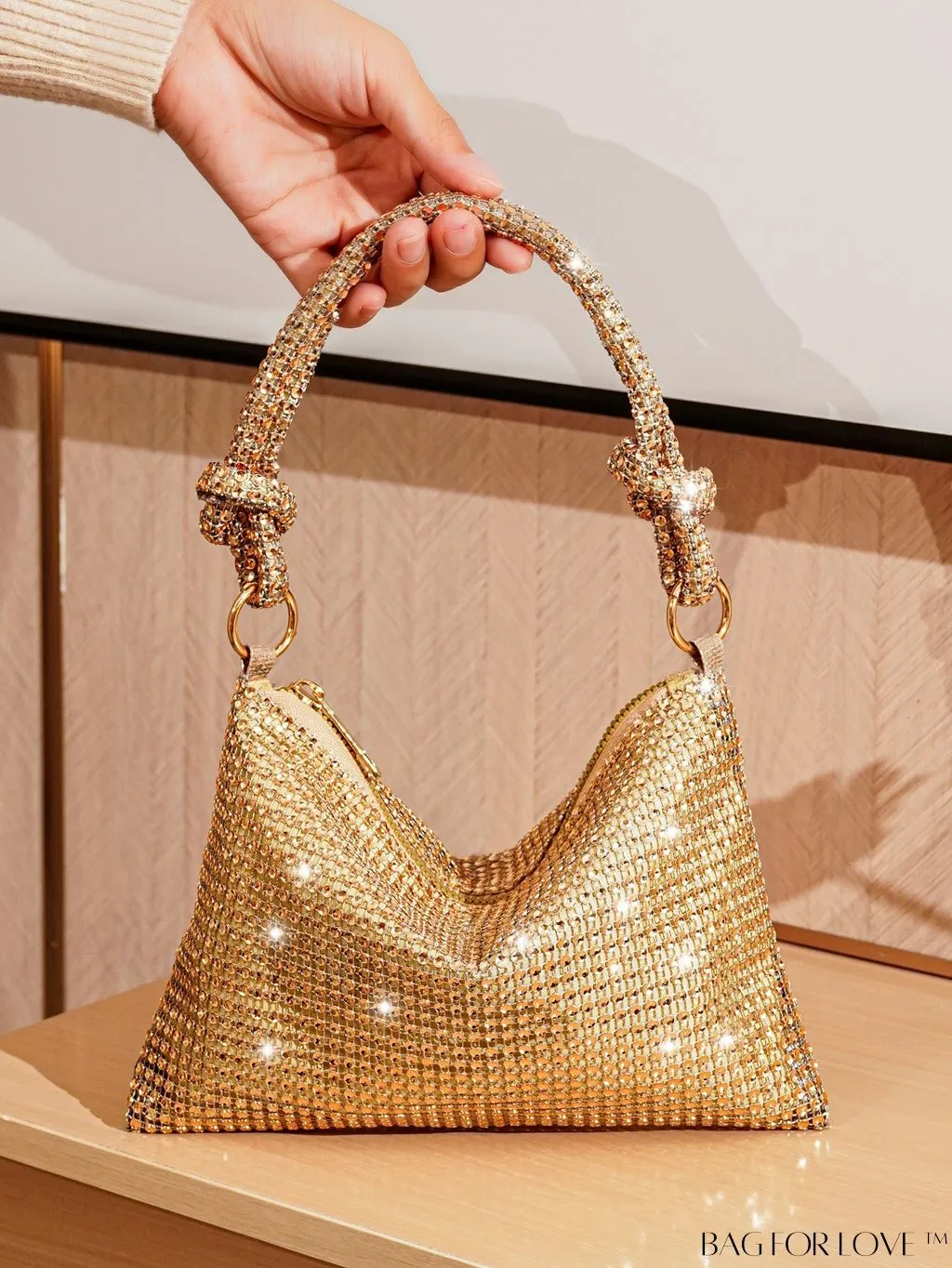BagForLove - Rhinestone-embellished Evening Party Clutch - Elegant & Stylish Purse