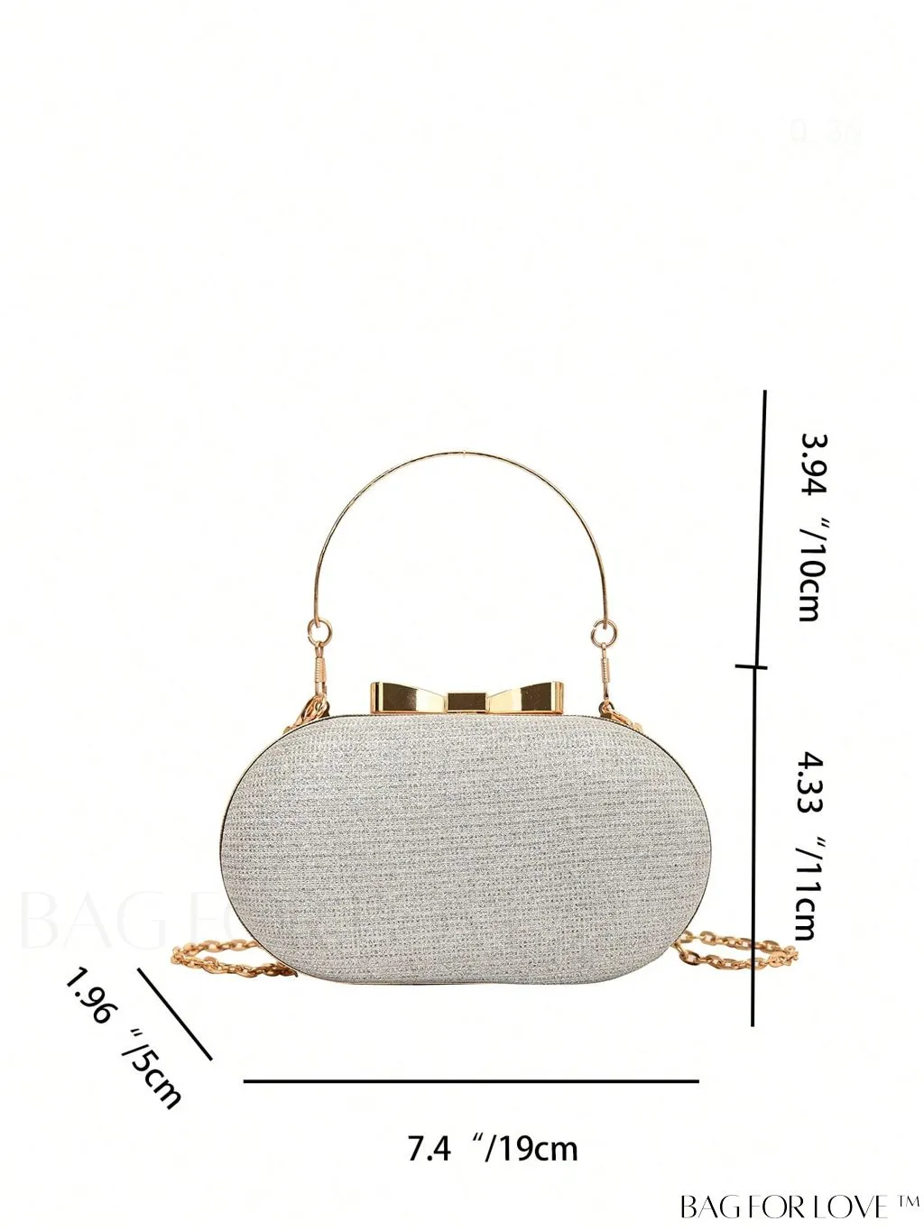 BagForLove - Rhinestone-Embellished Mini Box Bag with Glamorous Clip Top Chain â Exclusive Design