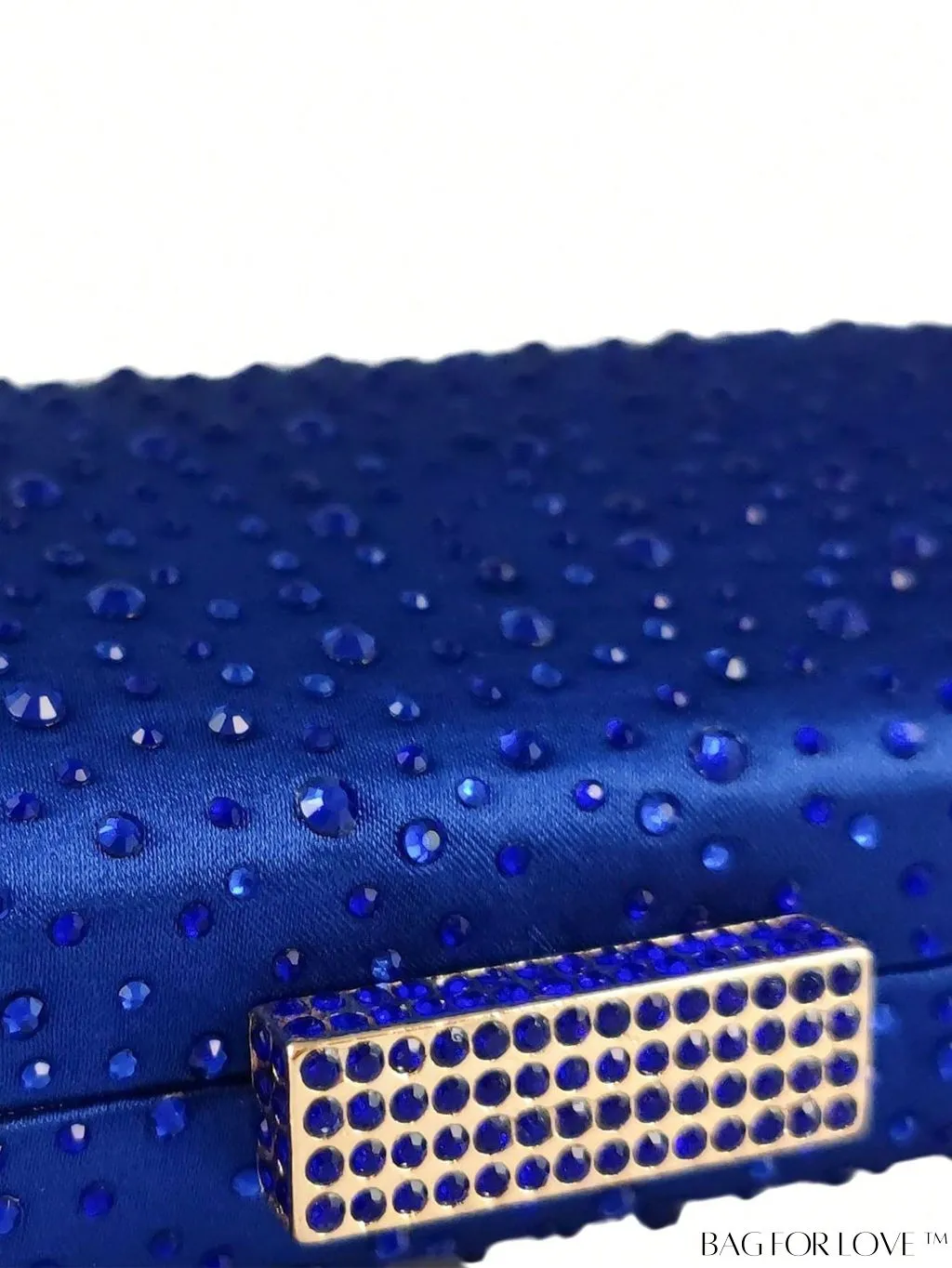 BagForLove - Satin Rhinestone Chain Strap Mini Box Bag for Glamorous Style
