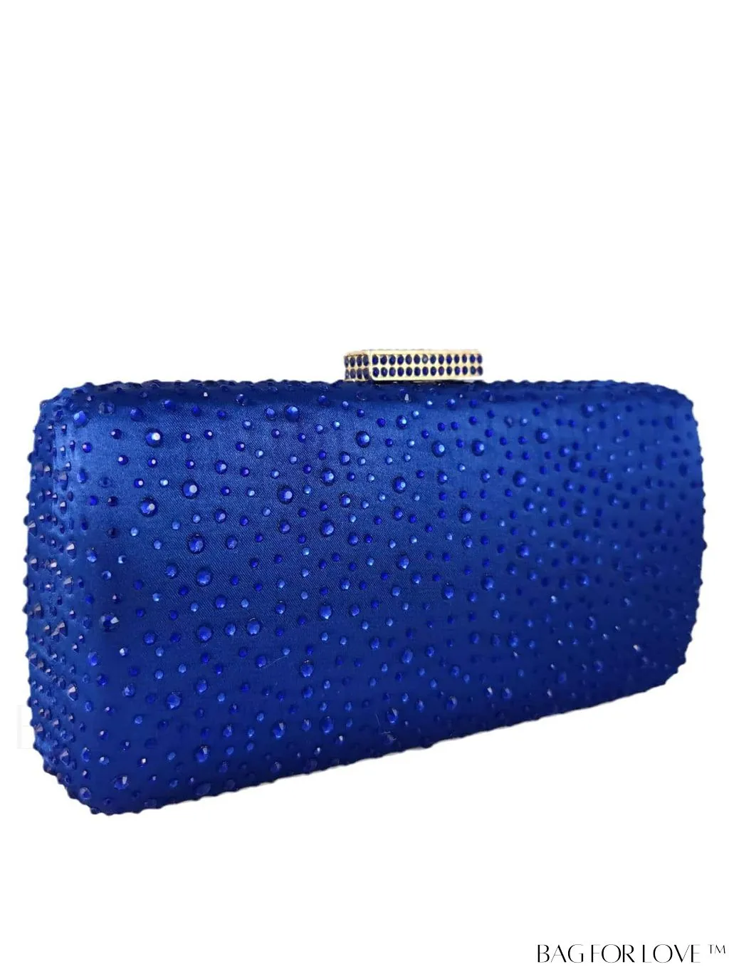 BagForLove - Satin Rhinestone Chain Strap Mini Box Bag for Glamorous Style