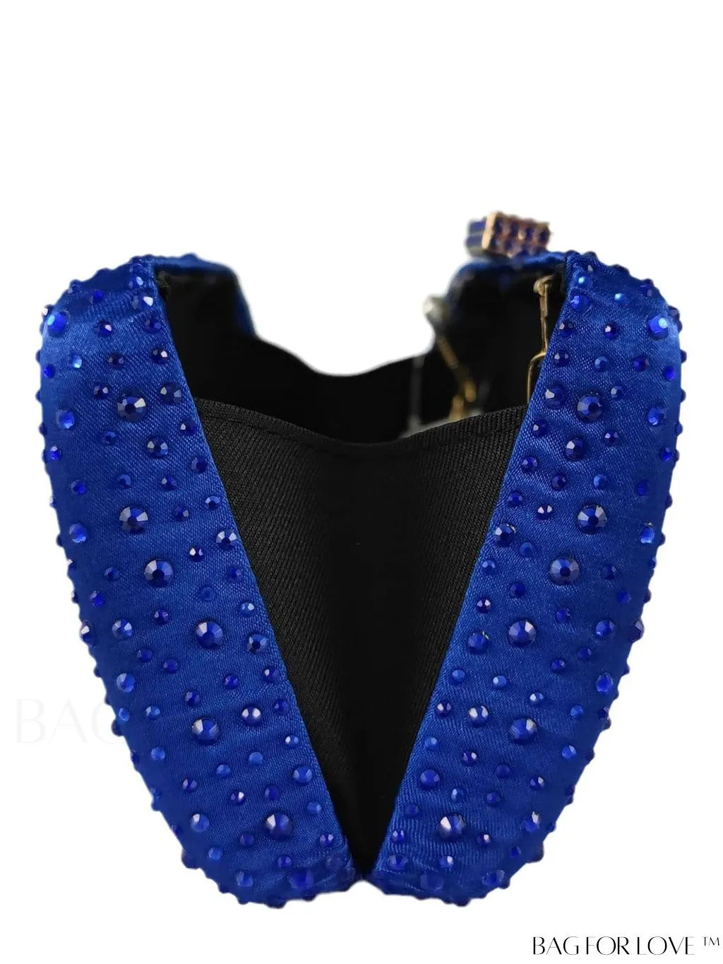 BagForLove - Satin Rhinestone Chain Strap Mini Box Bag for Glamorous Style