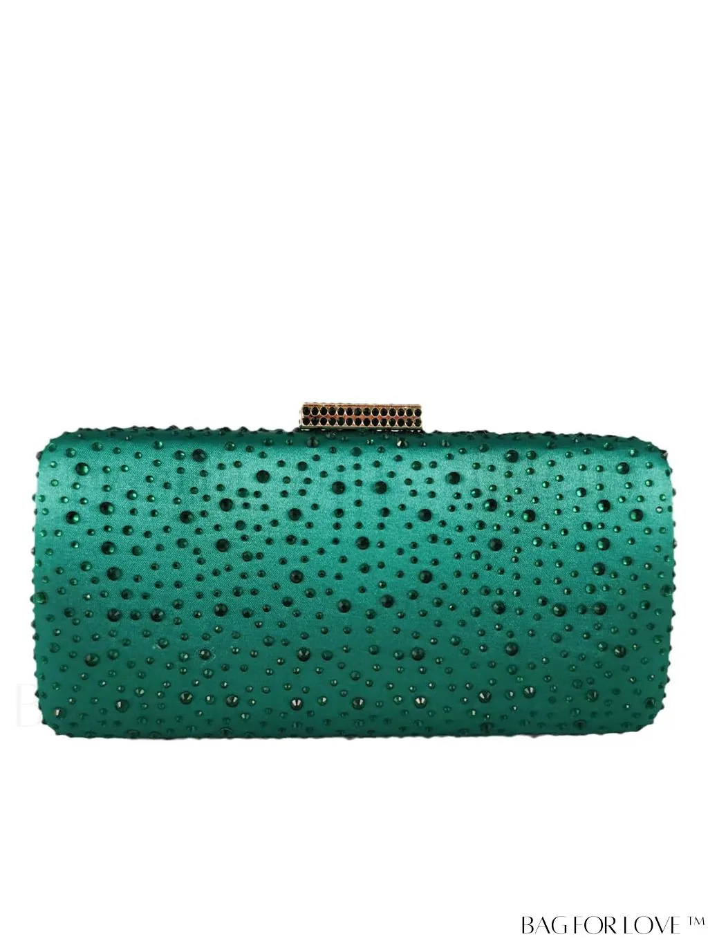 BagForLove - Satin Rhinestone Chain Strap Mini Box Bag for Glamorous Style