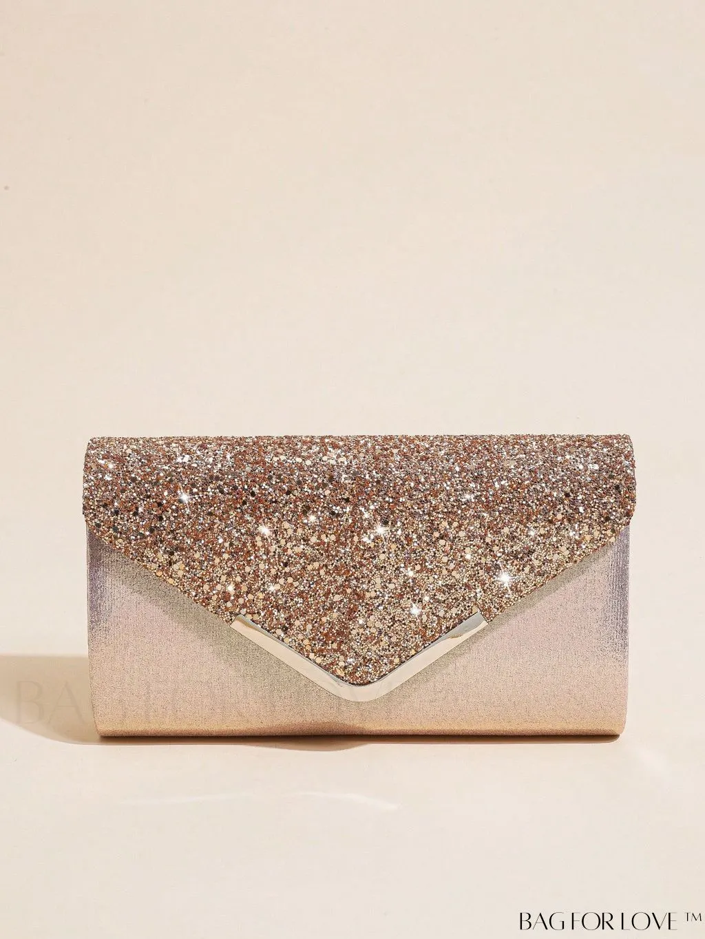 BagForLove - Sequin Evening Envelope Handbag: Elegant Prom Clutch with Chain Strap