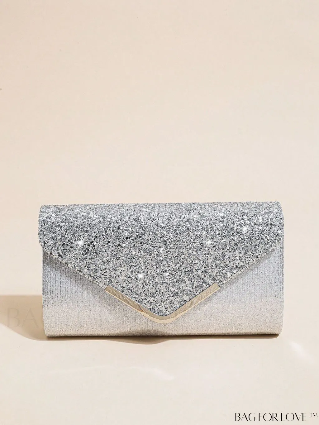 BagForLove - Sequin Evening Envelope Handbag: Elegant Prom Clutch with Chain Strap