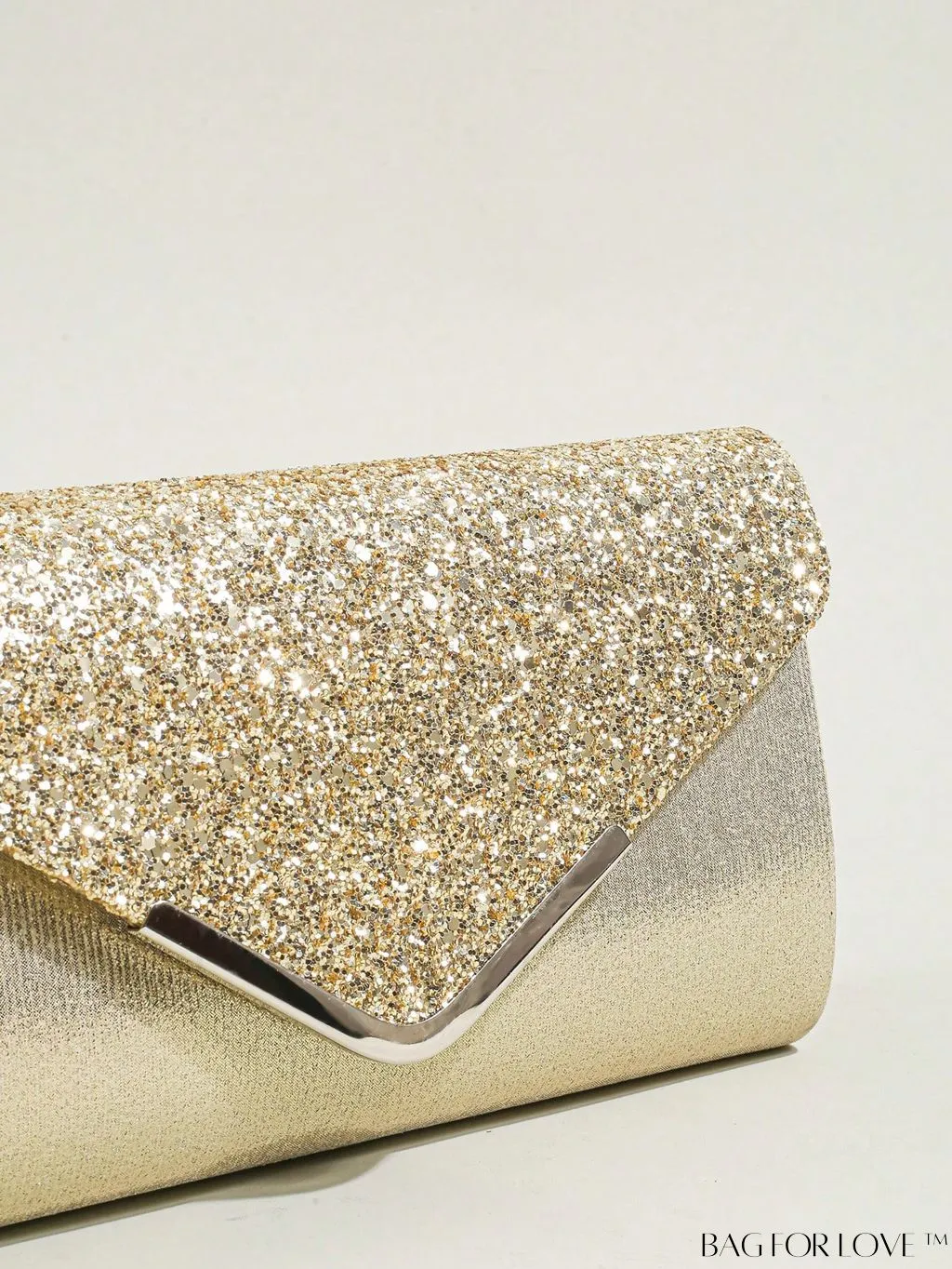 BagForLove - Sequin Evening Envelope Handbag: Elegant Prom Clutch with Chain Strap