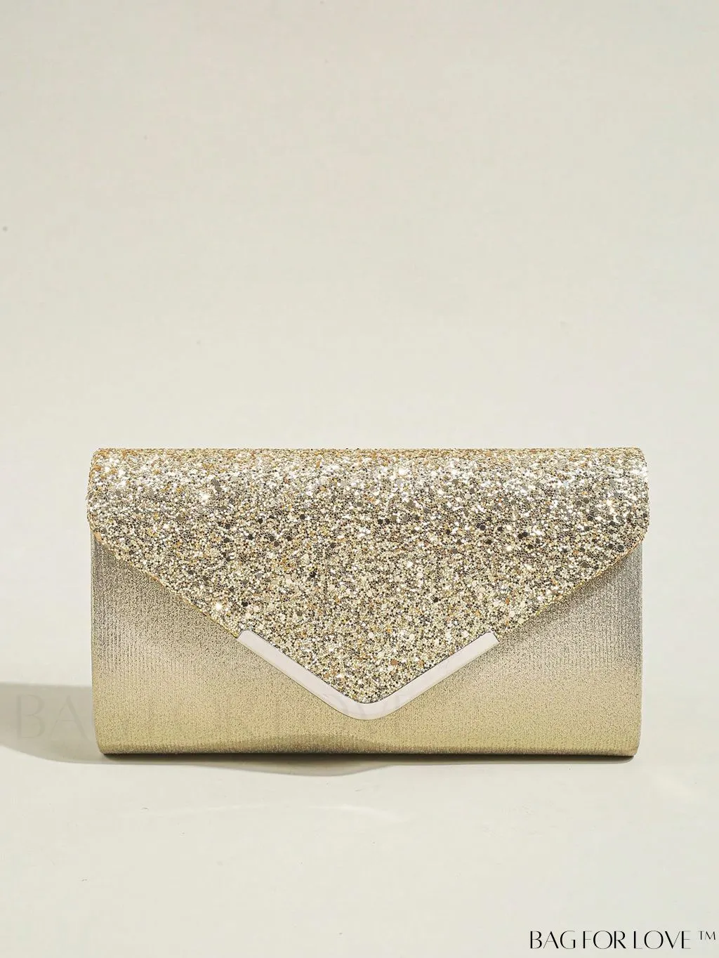 BagForLove - Sequin Evening Envelope Handbag: Elegant Prom Clutch with Chain Strap