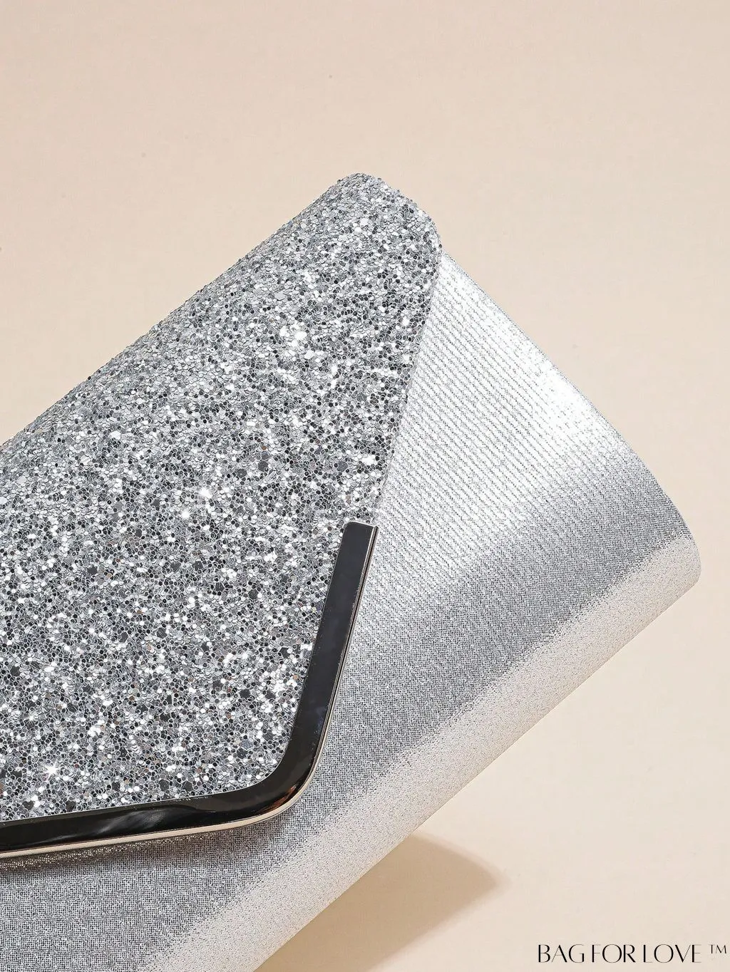 BagForLove - Sequin Evening Envelope Handbag: Elegant Prom Clutch with Chain Strap