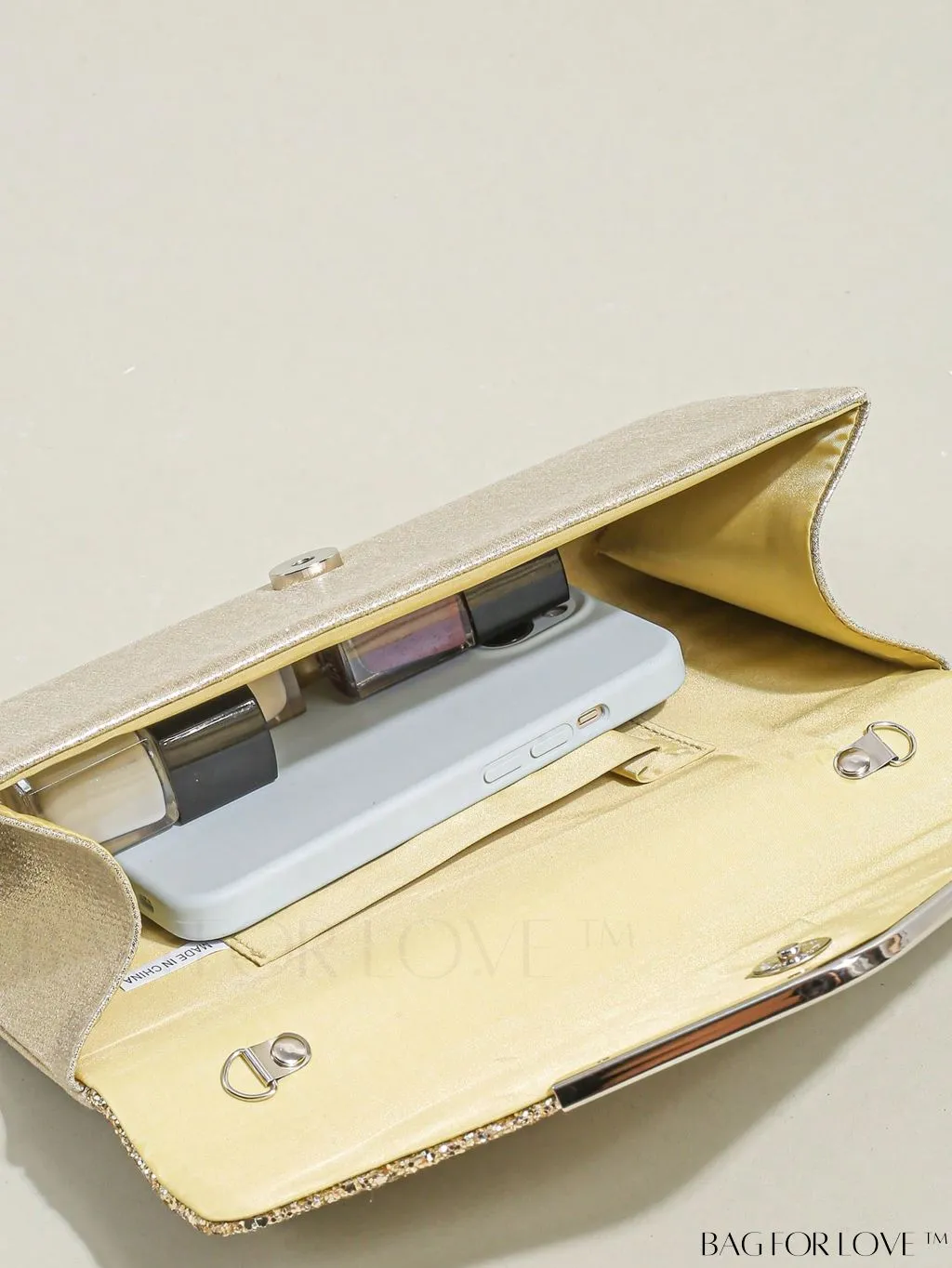 BagForLove - Sequin Evening Envelope Handbag: Elegant Prom Clutch with Chain Strap