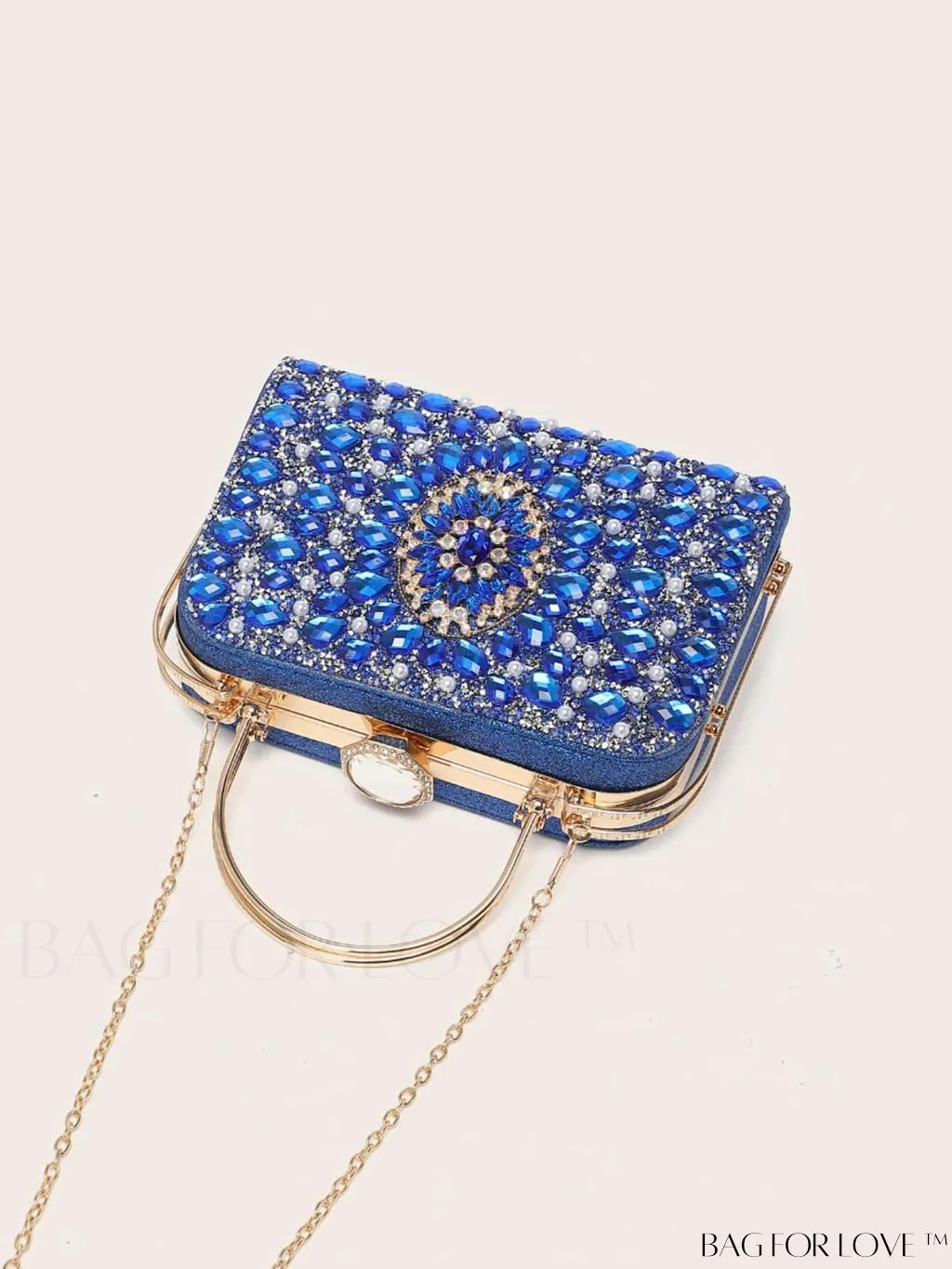 BagForLove - Small Glamorous Rhinestone Decor Bag: Ultimate Bride Purse for Weddings, Proms & Parties