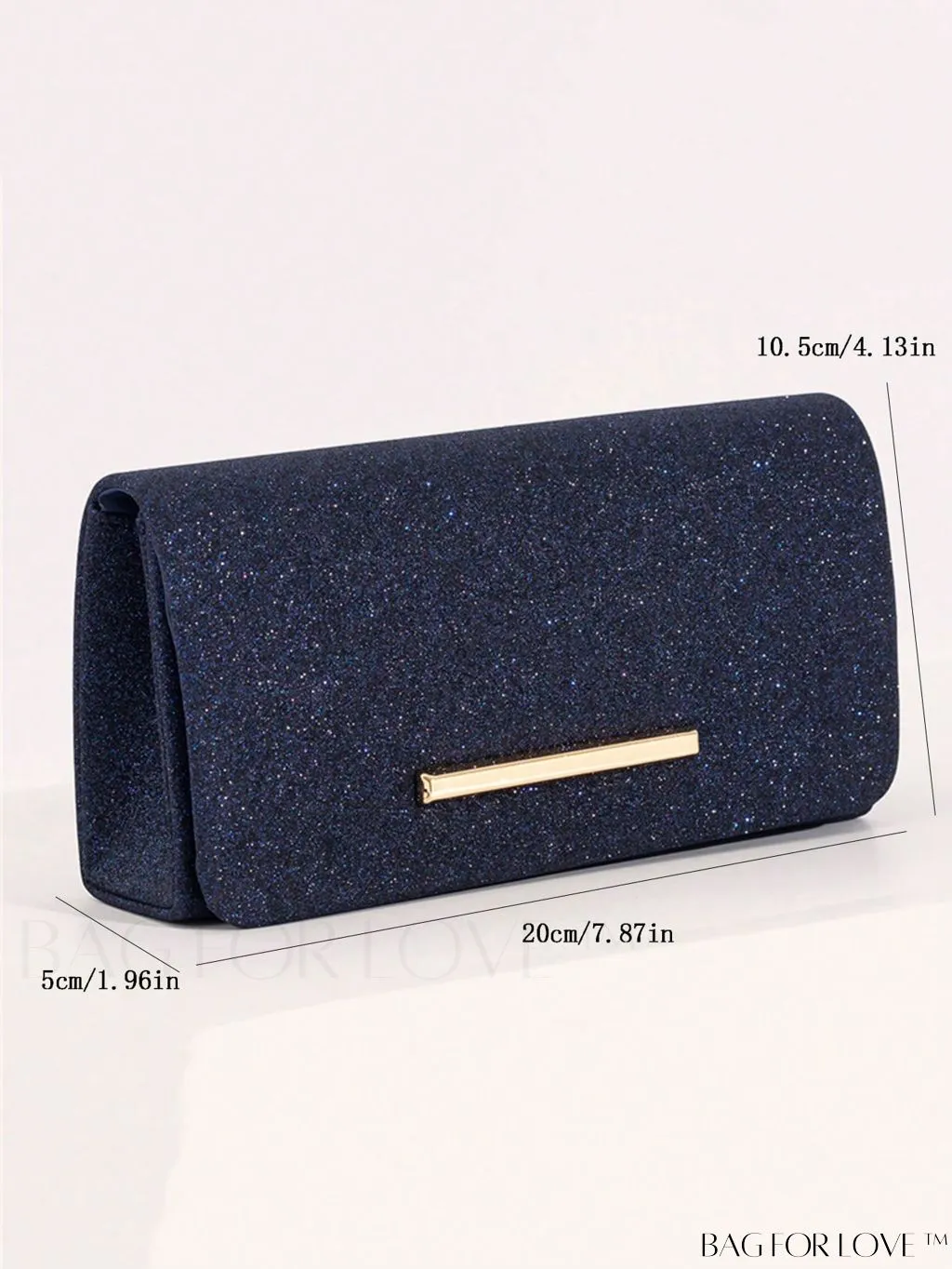 BagForLove - Sparkling Mini Metal Square Bag - Sophisticated and Glamorous