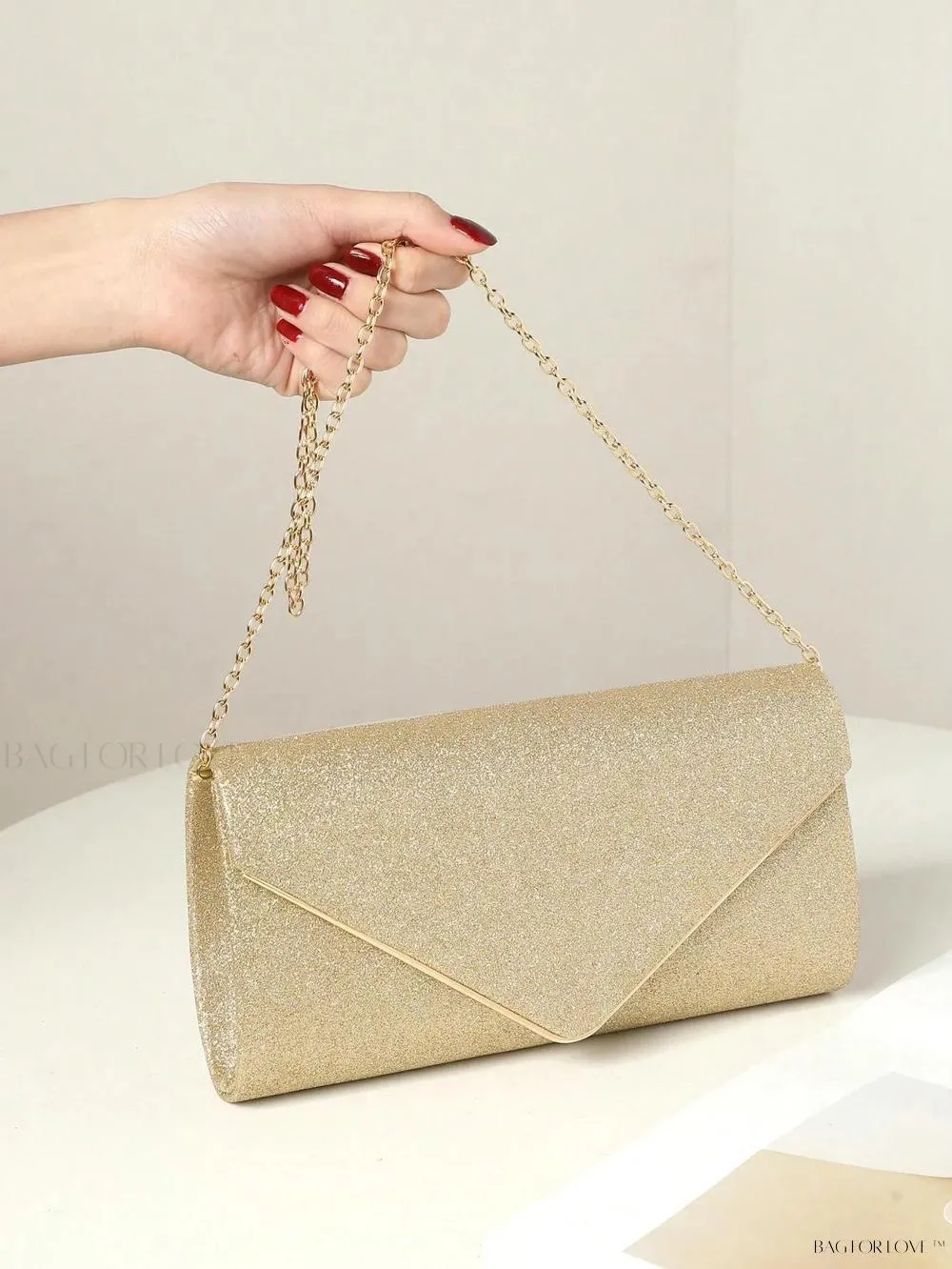 BagForLove - Sparkling Purse with Detachable Chain for Wedding and Party Shoulder Bag