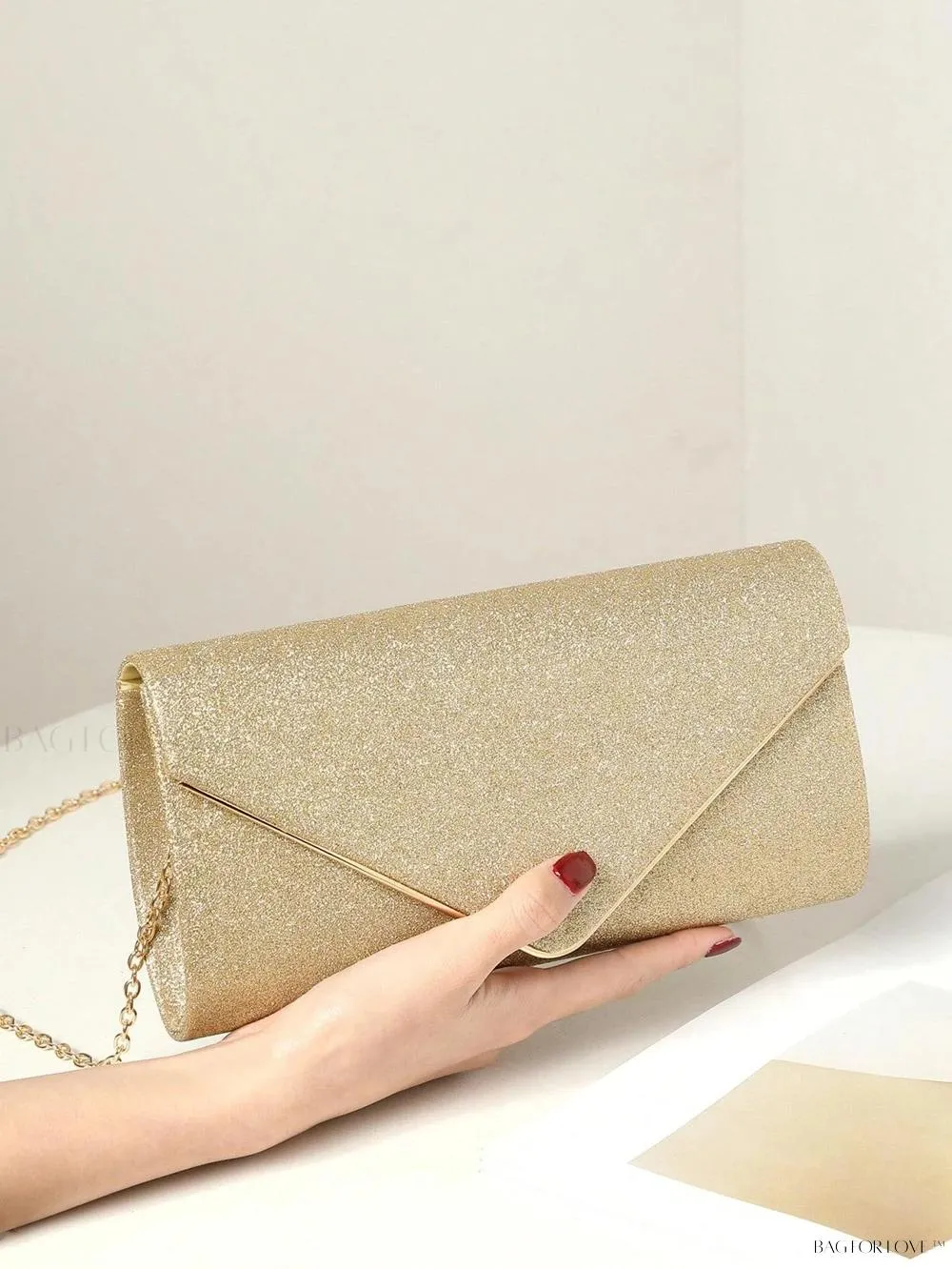 BagForLove - Sparkling Purse with Detachable Chain for Wedding and Party Shoulder Bag