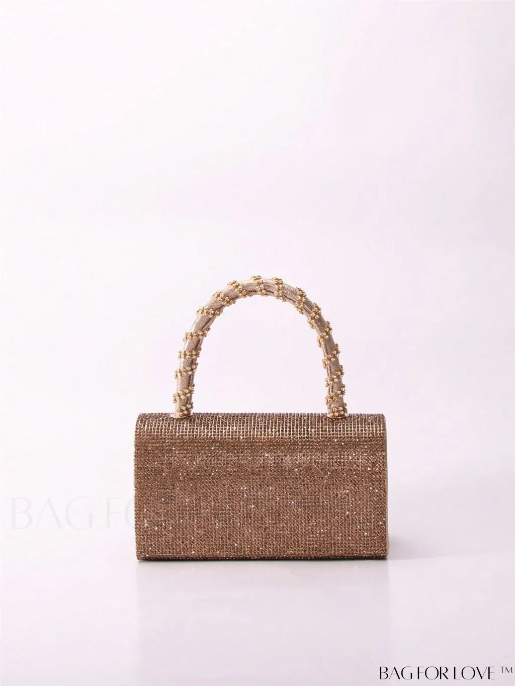 BagForLove - Stunning Rhinestone-Embellished Mini Square Bag: Ideal Bridal Purse for Weddings, Proms & Parties