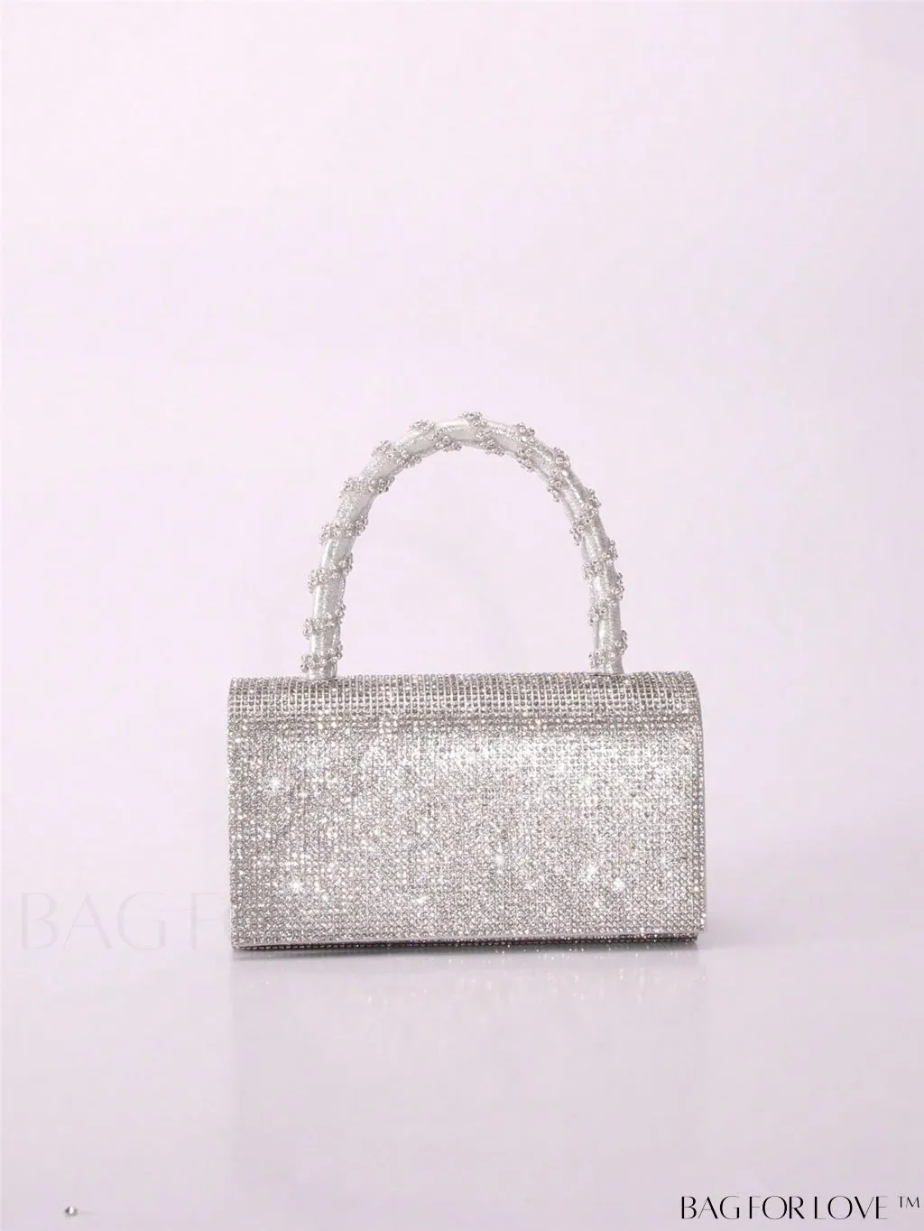 BagForLove - Stunning Rhinestone-Embellished Mini Square Bag: Ideal Bridal Purse for Weddings, Proms & Parties