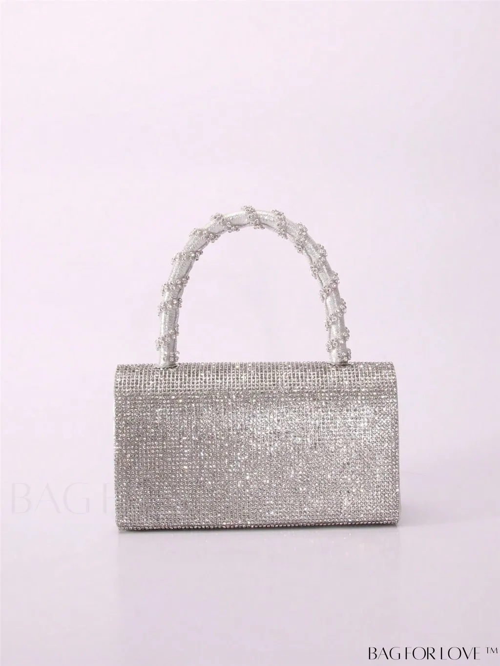 BagForLove - Stunning Rhinestone-Embellished Mini Square Bag: Ideal Bridal Purse for Weddings, Proms & Parties