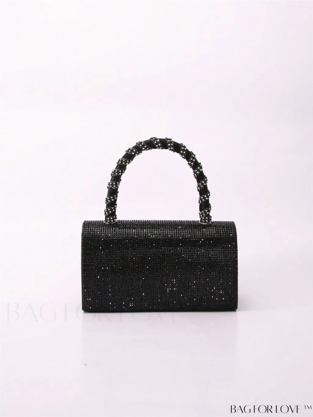 BagForLove - Stunning Rhinestone-Embellished Mini Square Bag: Ideal Bridal Purse for Weddings, Proms & Parties