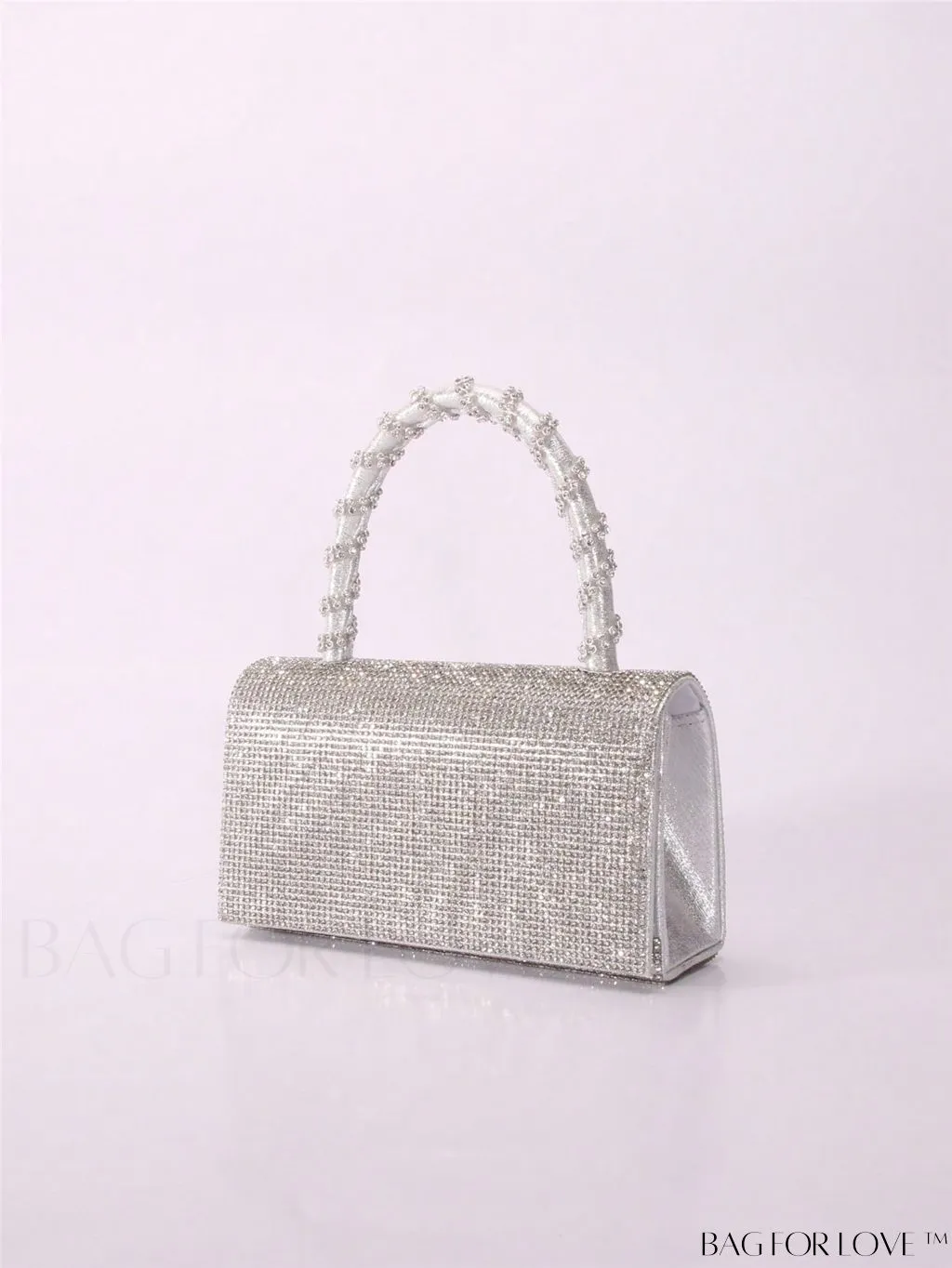 BagForLove - Stunning Rhinestone-Embellished Mini Square Bag: Ideal Bridal Purse for Weddings, Proms & Parties