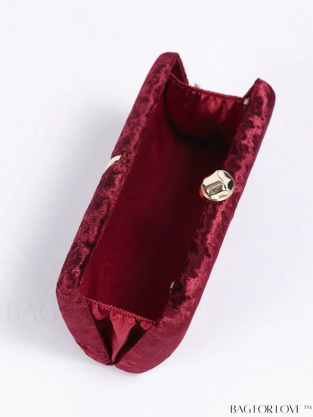 BagForLove - Stylish Mini Velvet Metal Decor Box Bag - Ideal Bridal Purse for Wedding, Prom & Events