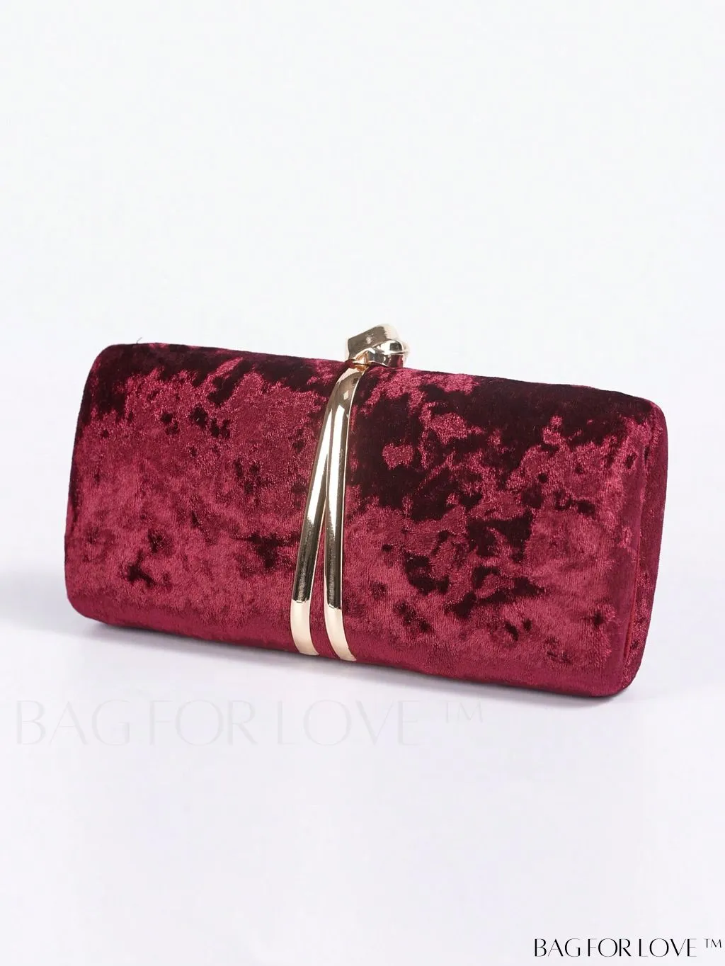 BagForLove - Stylish Mini Velvet Metal Decor Box Bag - Ideal Bridal Purse for Wedding, Prom & Events