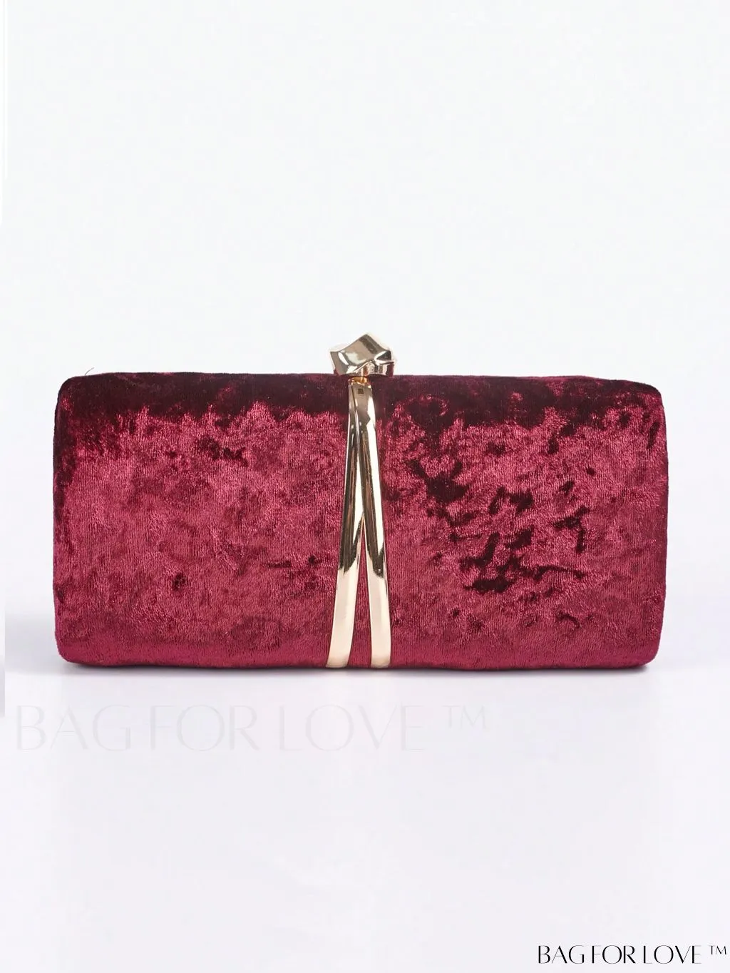 BagForLove - Stylish Mini Velvet Metal Decor Box Bag - Ideal Bridal Purse for Wedding, Prom & Events