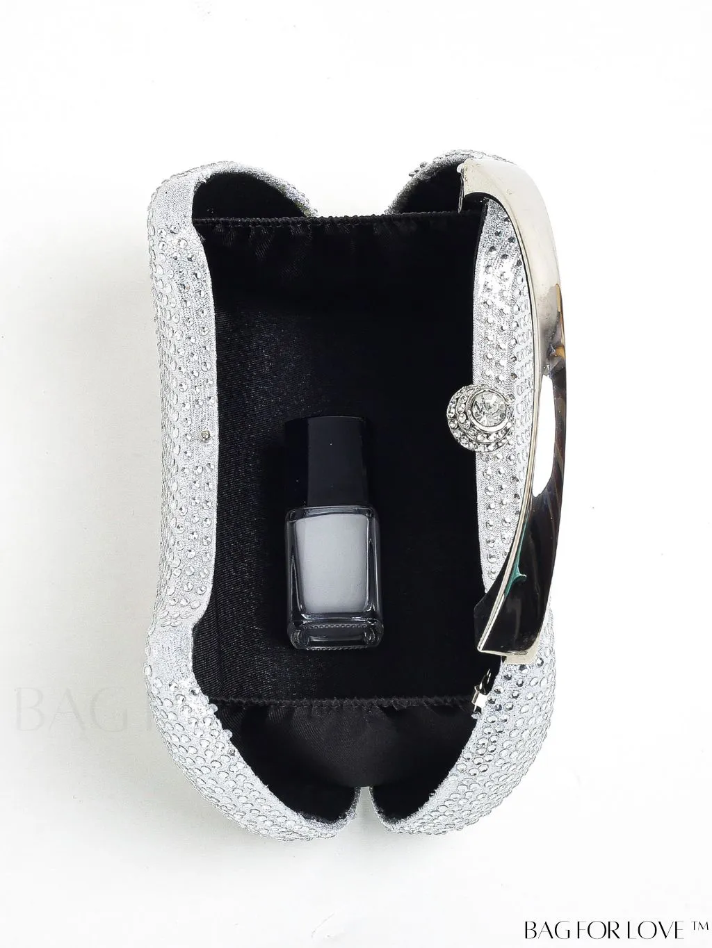 BagForLove - Stylish Rhinestone Chain Strap Box Bag - Ideal for Weddings, Proms & Parties