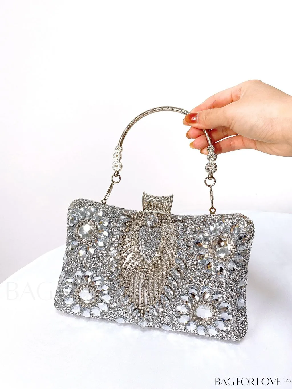 BagForLove - Stylish Rhinestone Mini Evening Bag - Perfect for Parties and Events