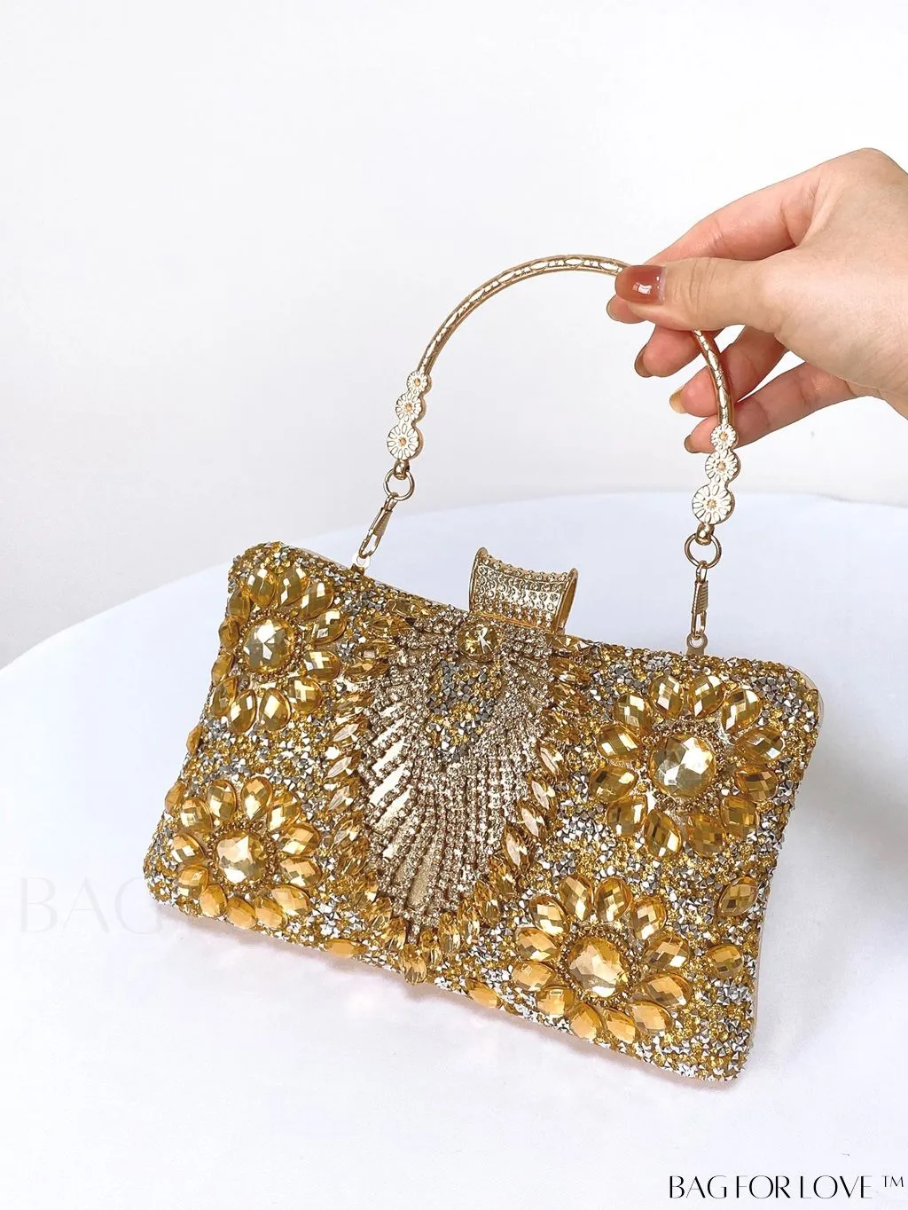 BagForLove - Stylish Rhinestone Mini Evening Bag - Perfect for Parties and Events