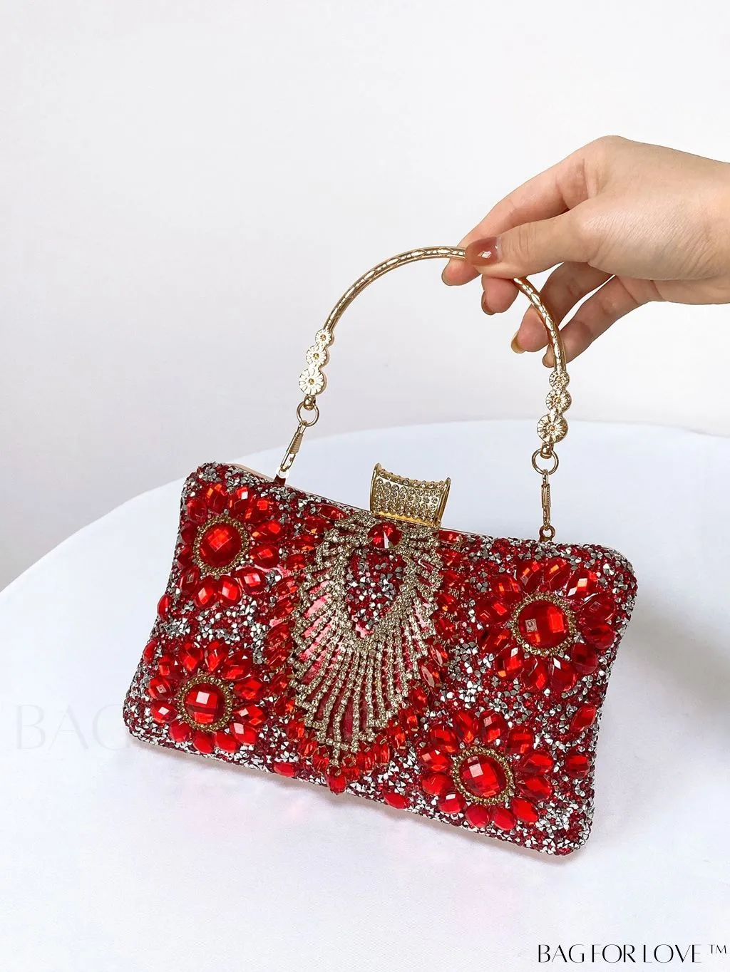 BagForLove - Stylish Rhinestone Mini Evening Bag - Perfect for Parties and Events