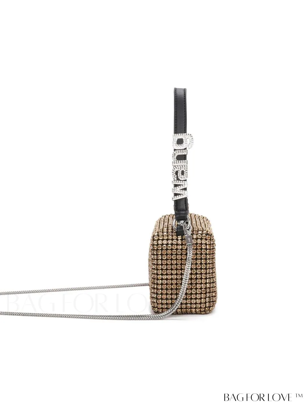 BagForLove - Stylish Square Bag with Rhinestone Detail for a Glamorous Look