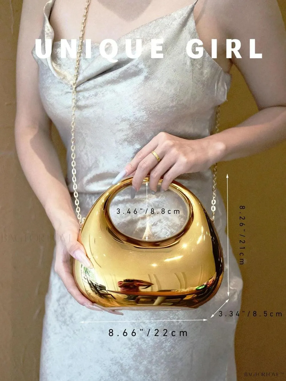 BagForLove - Transparent Acrylic Clutch Perfect for Bride's Special Night