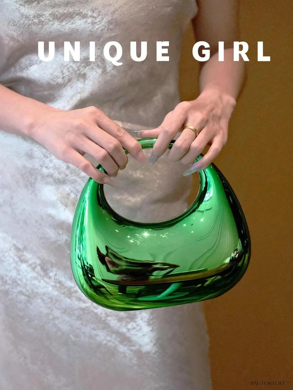 BagForLove - Transparent Acrylic Clutch Perfect for Bride's Special Night