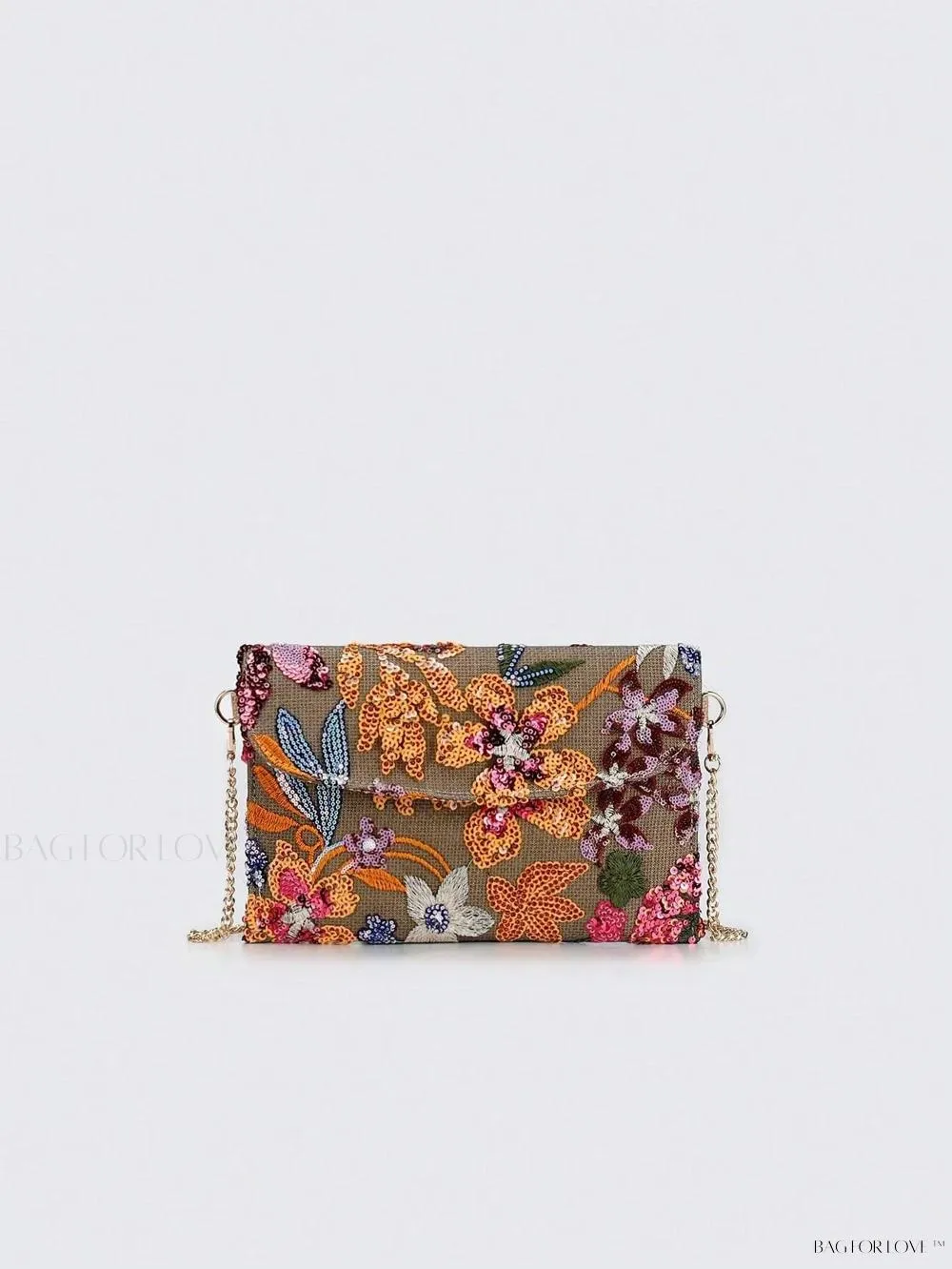 BagForLove - Vibrant Patchwork Clamshell Crossbody Bag in Color Contrast