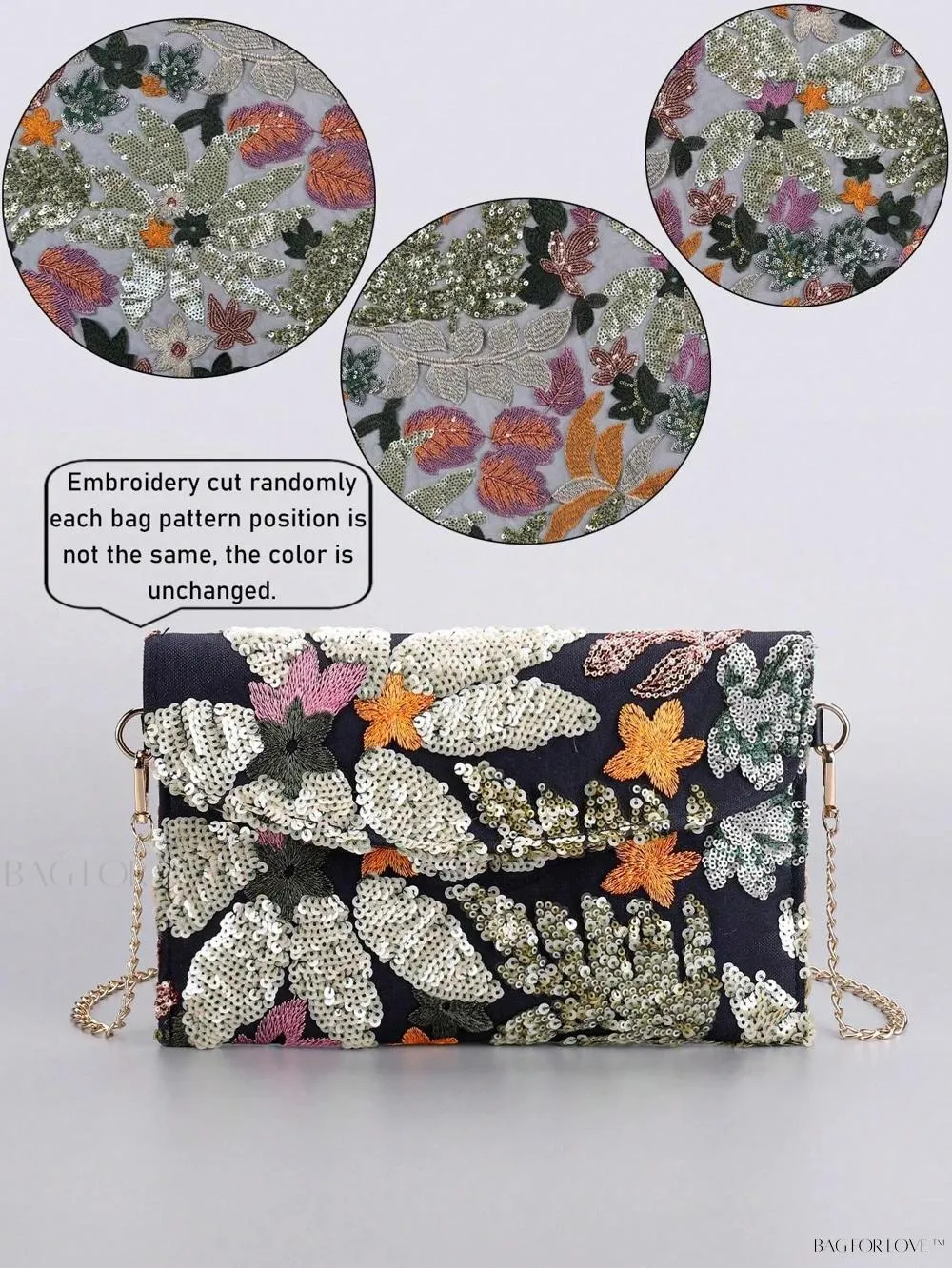 BagForLove - Vibrant Patchwork Clamshell Crossbody Bag in Color Contrast