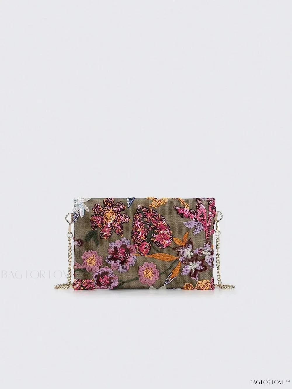 BagForLove - Vibrant Patchwork Clamshell Crossbody Bag in Color Contrast