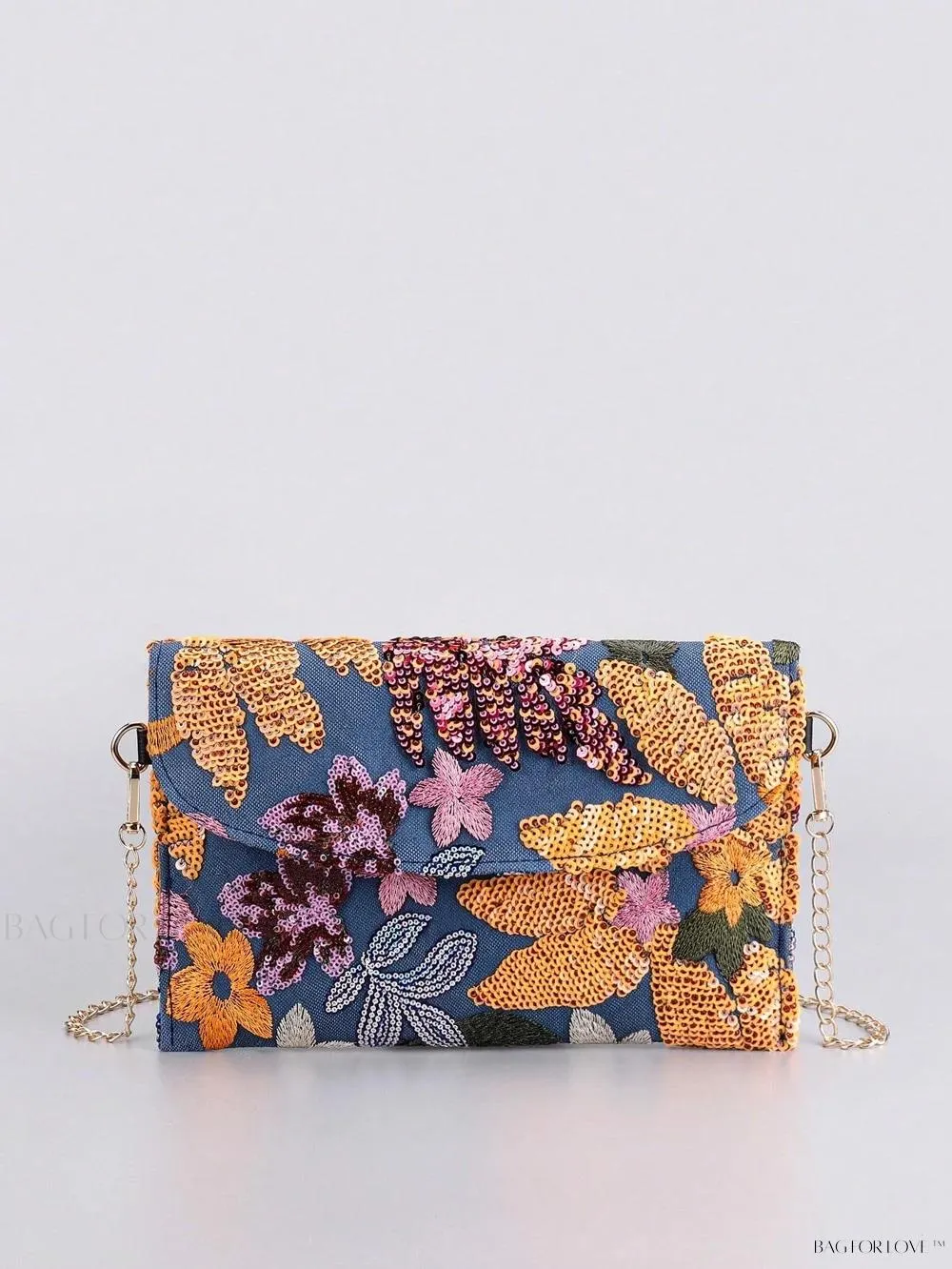 BagForLove - Vibrant Patchwork Clamshell Crossbody Bag in Color Contrast