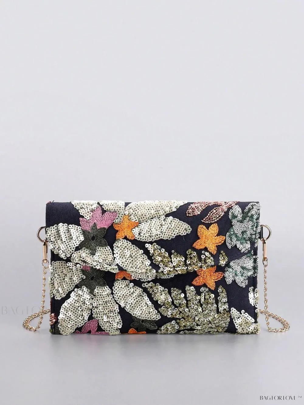BagForLove - Vibrant Patchwork Clamshell Crossbody Bag in Color Contrast