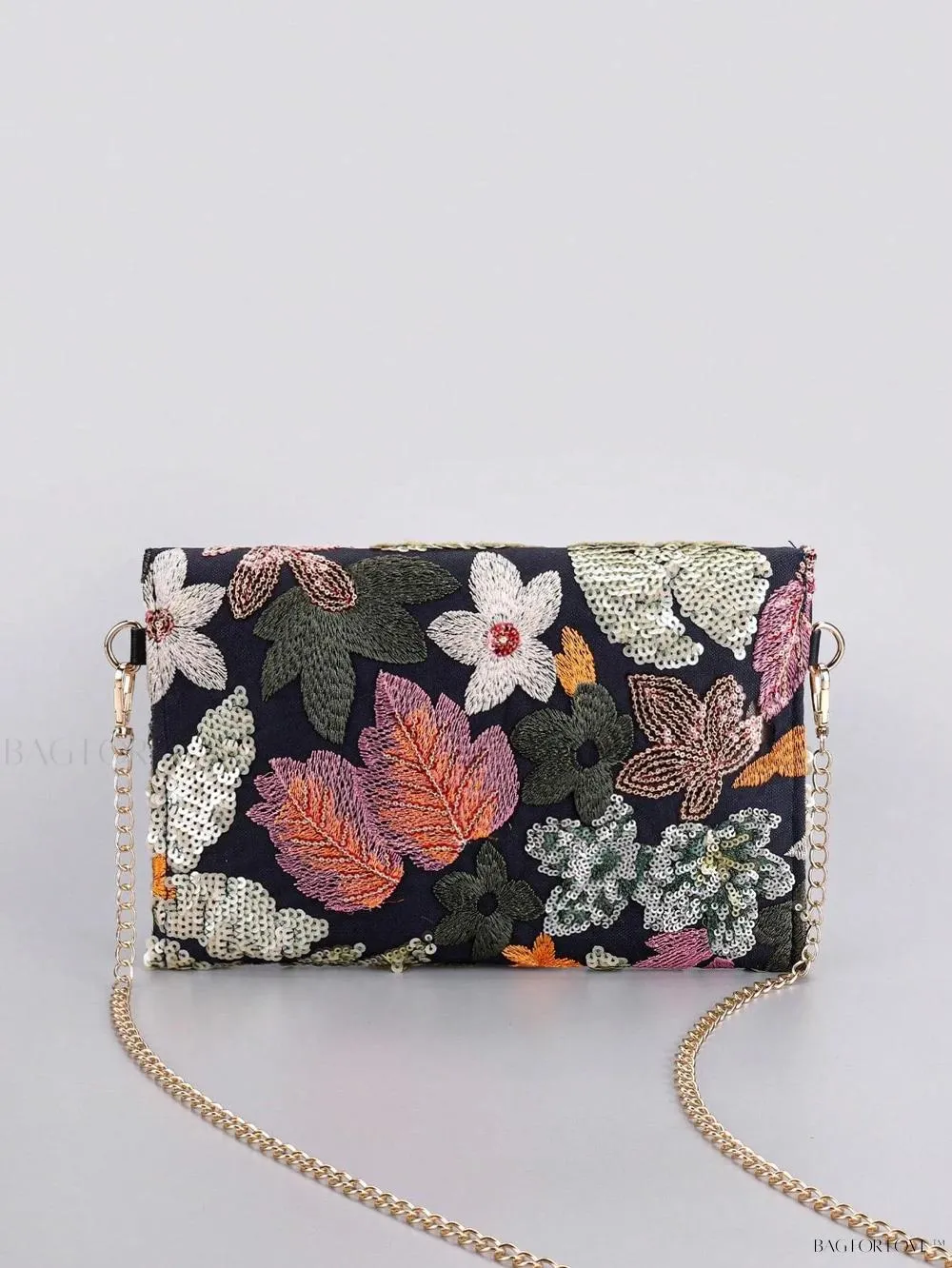 BagForLove - Vibrant Patchwork Clamshell Crossbody Bag in Color Contrast