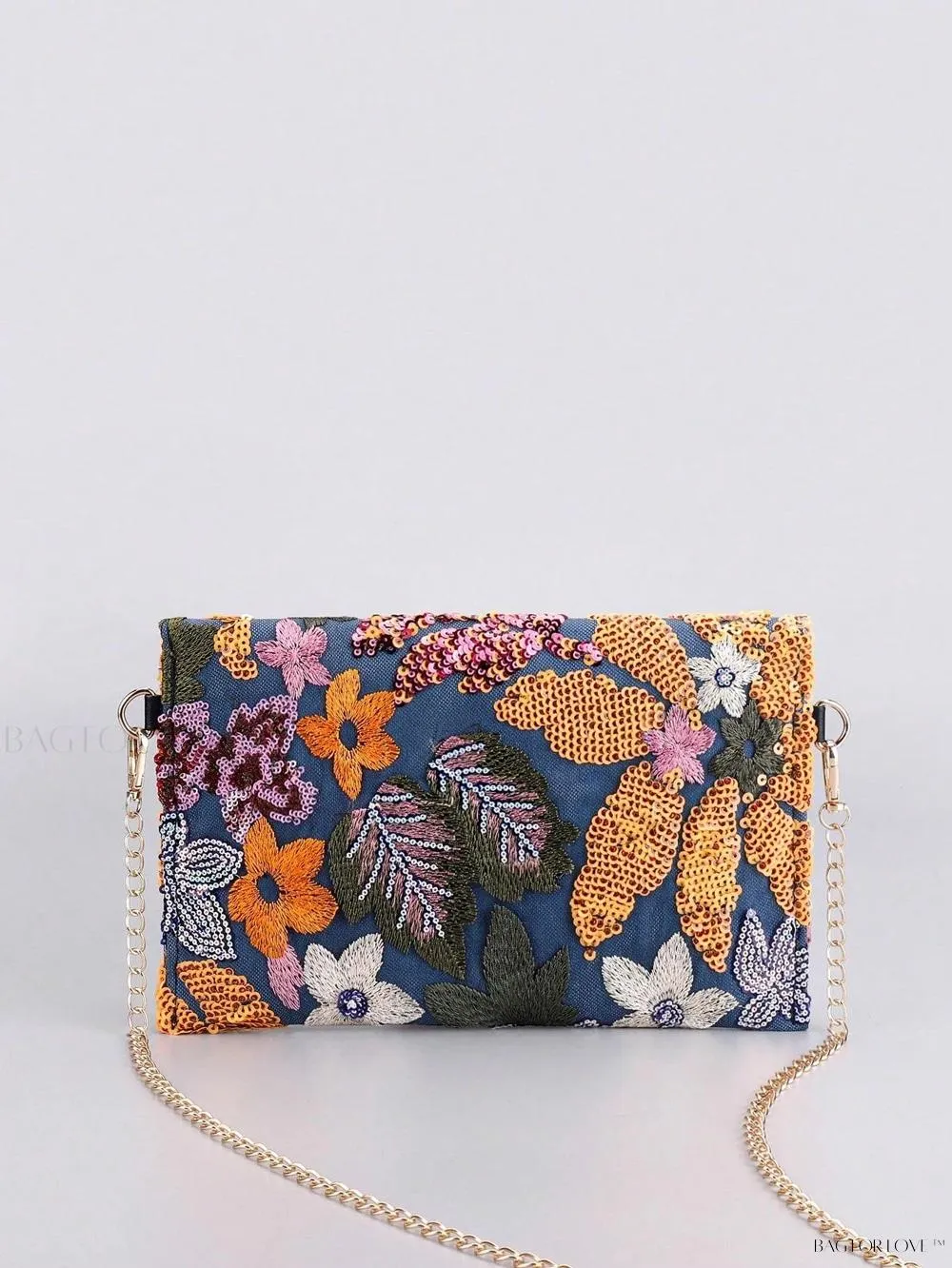 BagForLove - Vibrant Patchwork Clamshell Crossbody Bag in Color Contrast