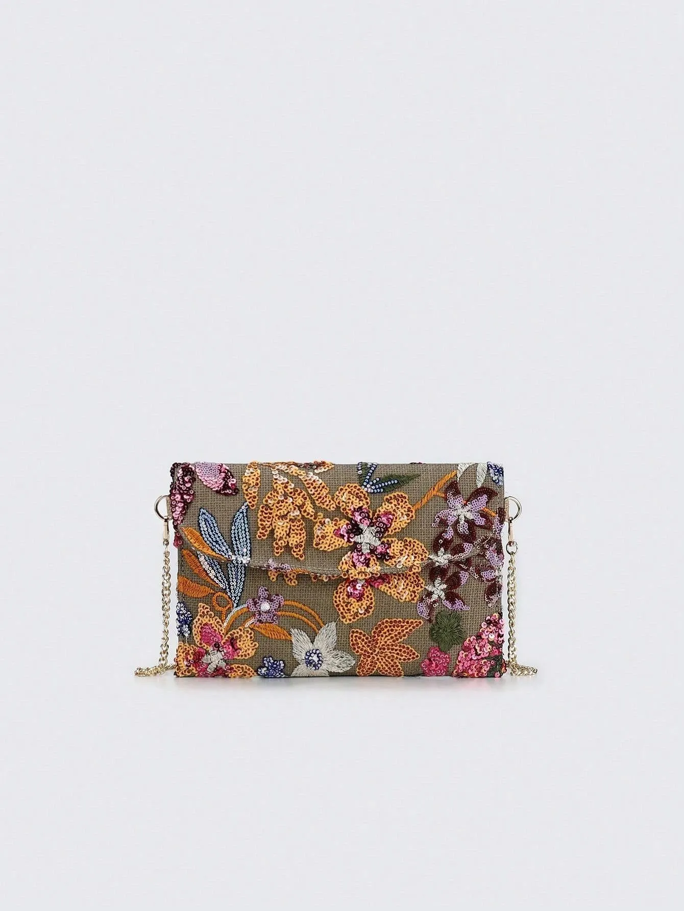 BagForLove - Vibrant Patchwork Clamshell Crossbody Bag in Color Contrast