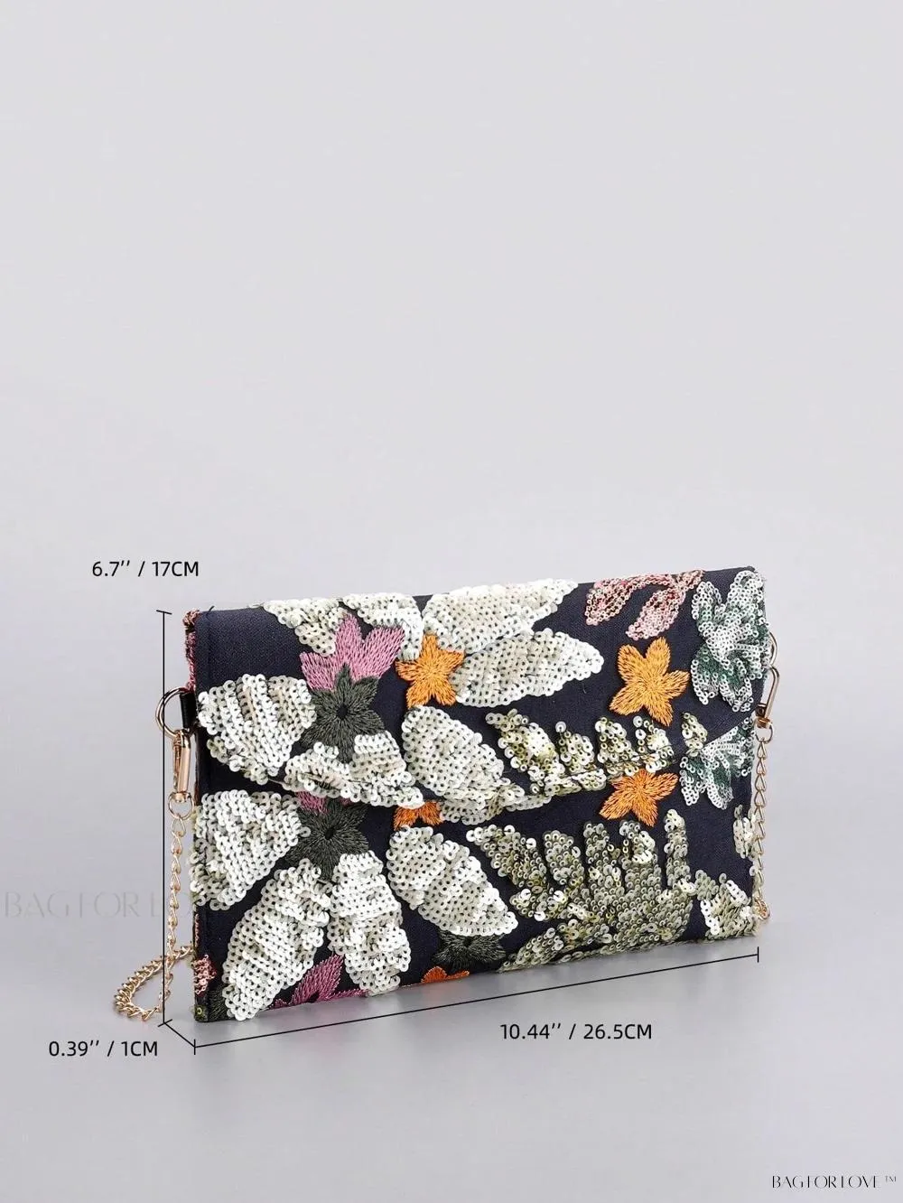 BagForLove - Vibrant Patchwork Clamshell Crossbody Bag in Color Contrast