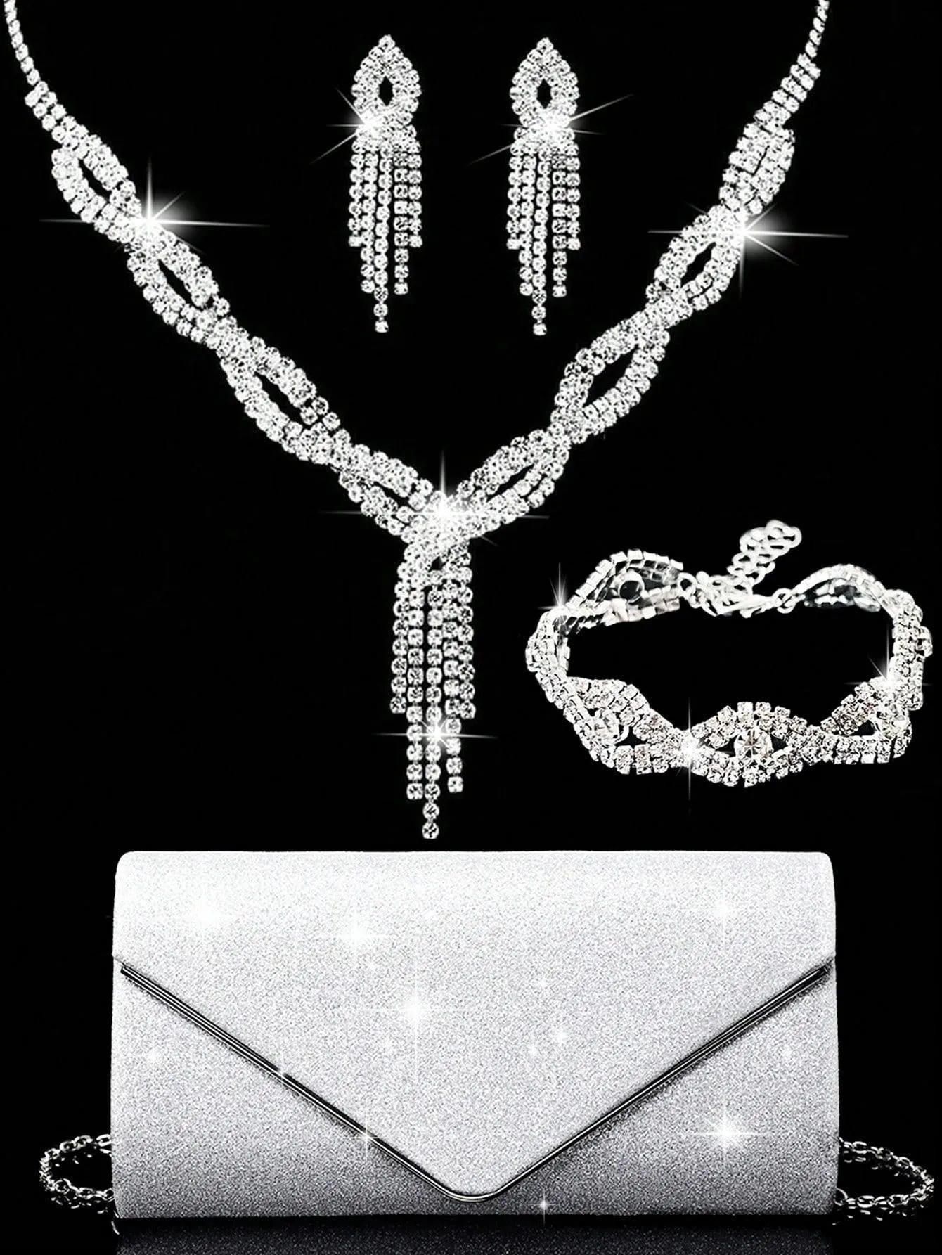 BagForLove - Women's Glittering Purse for Wedding and Party Wear