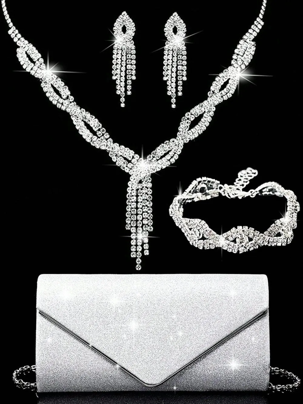 BagForLove - Women's Glittering Purse for Wedding and Party Wear