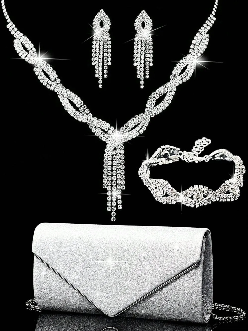 BagForLove - Women's Glittering Purse for Wedding and Party Wear