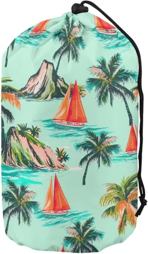 Beach Green Stuff Bag Set of 3Waterproof Drawstring Bag Anti Tear Ditty Bags Bulk for Outdoor Products Camping Gear Travel Drawstring Bags Foldable Lightweight Large