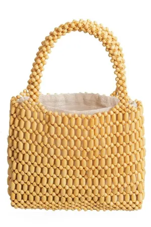 Beaded Bag - Natural
