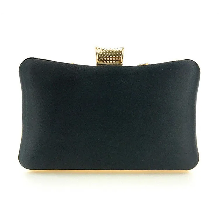 Beaded Clutch Purse Black Evening Bags Wedding Party Handbag