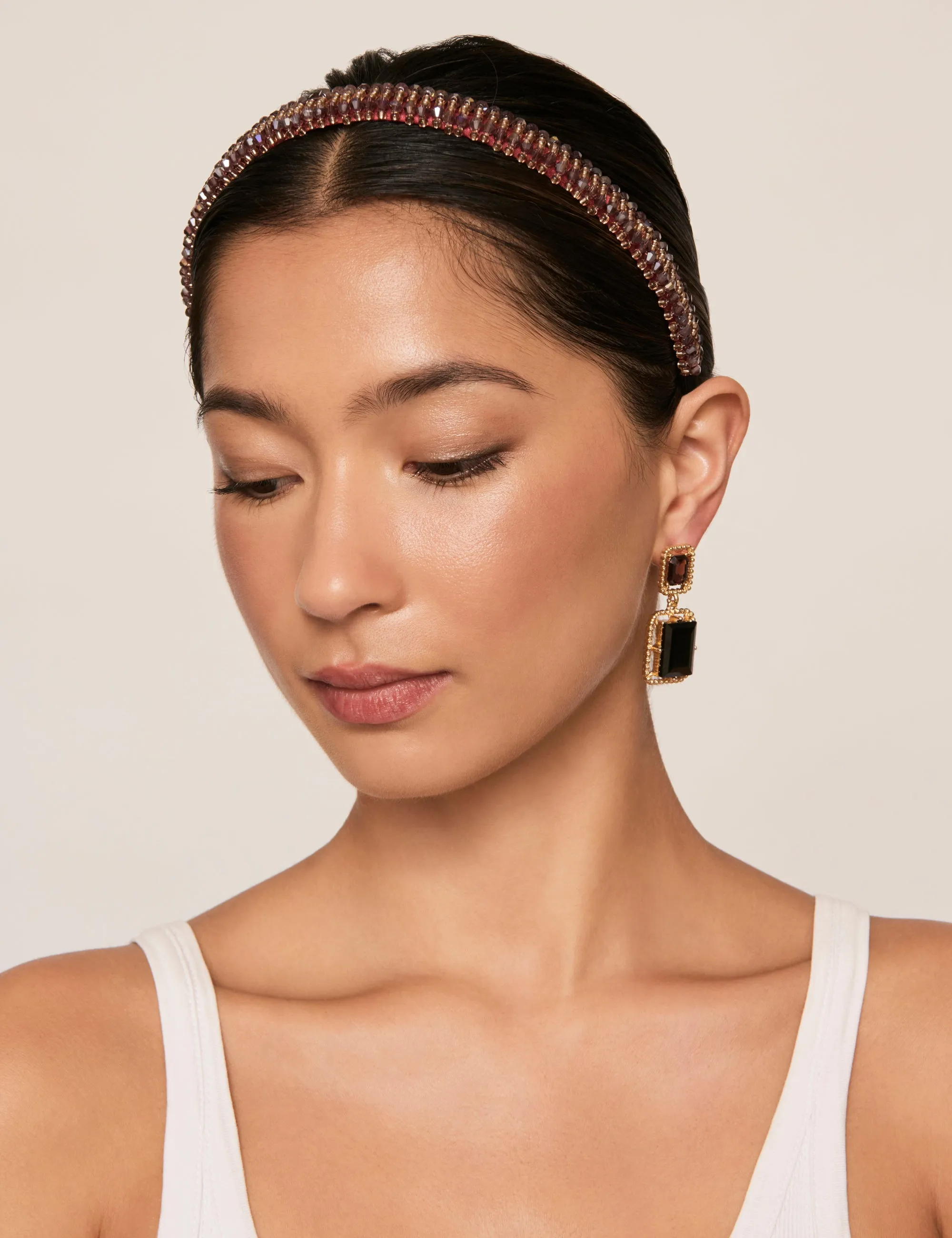 BEADED NARROW HEADBAND